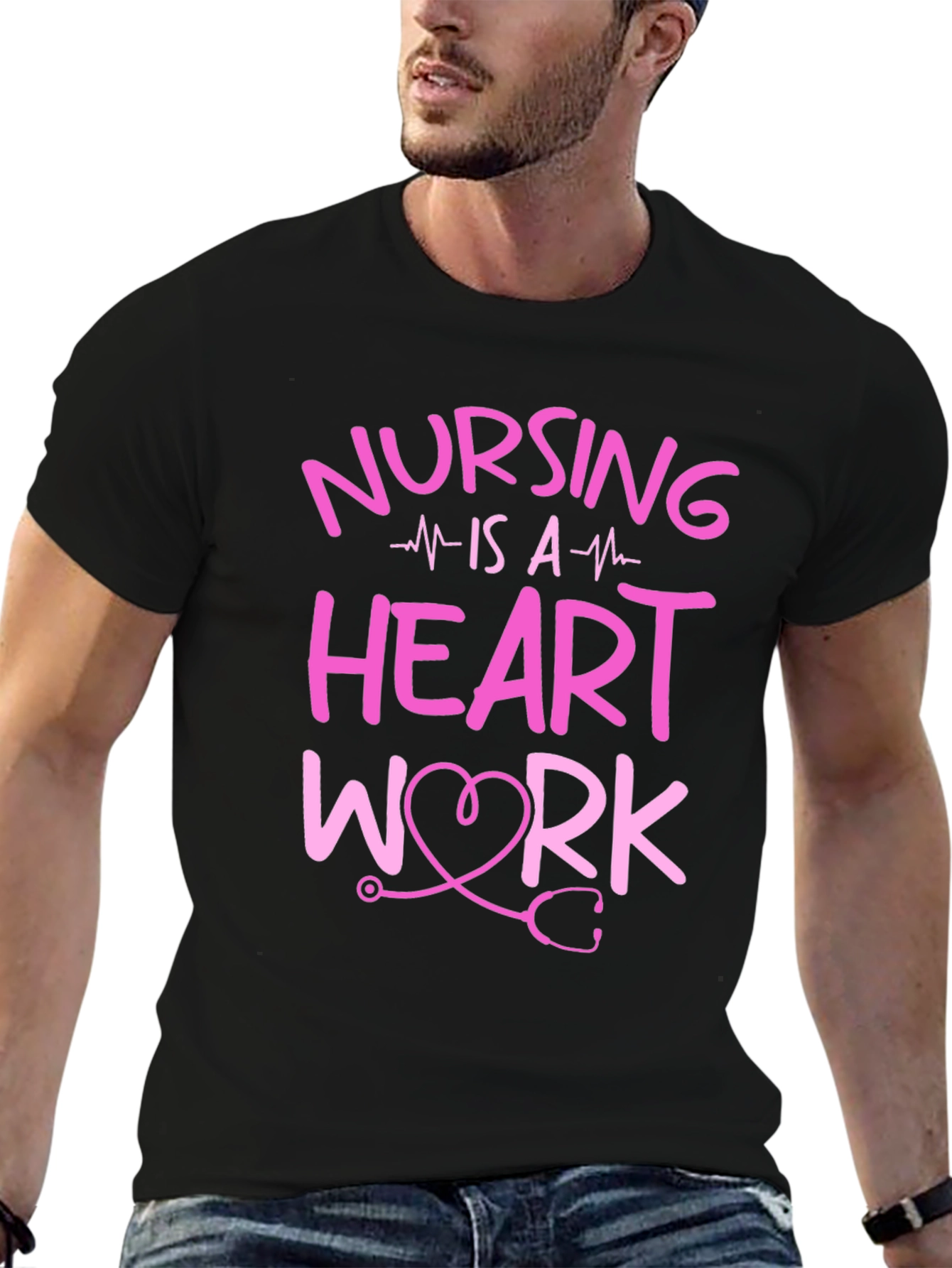 Nursing is a Heart Work T-Shirt