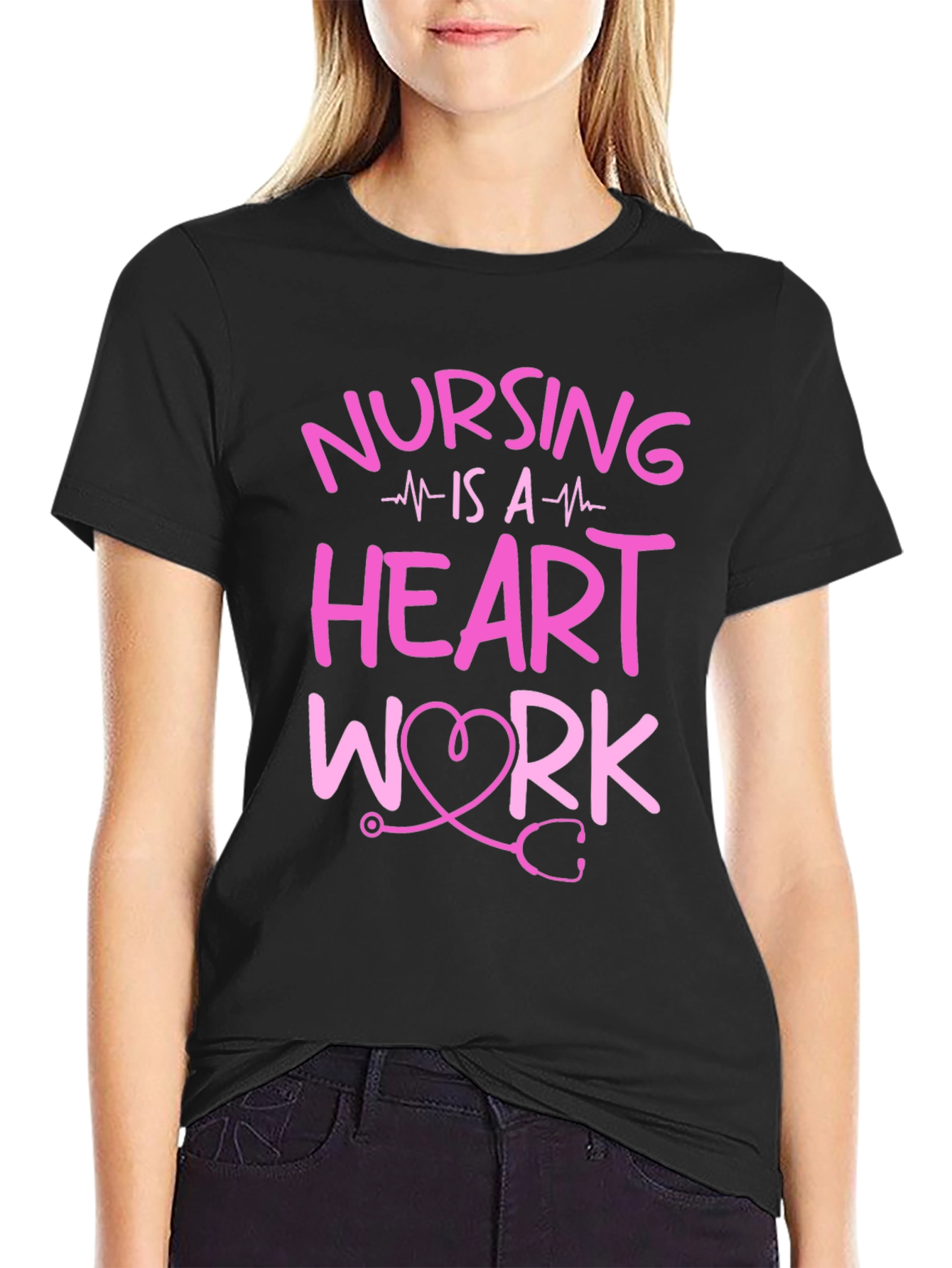 Nursing is a Heart Work T-Shirt