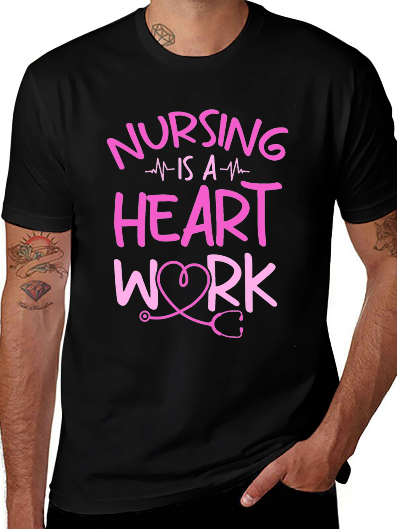 Nursing is a Heart Work T-Shirt