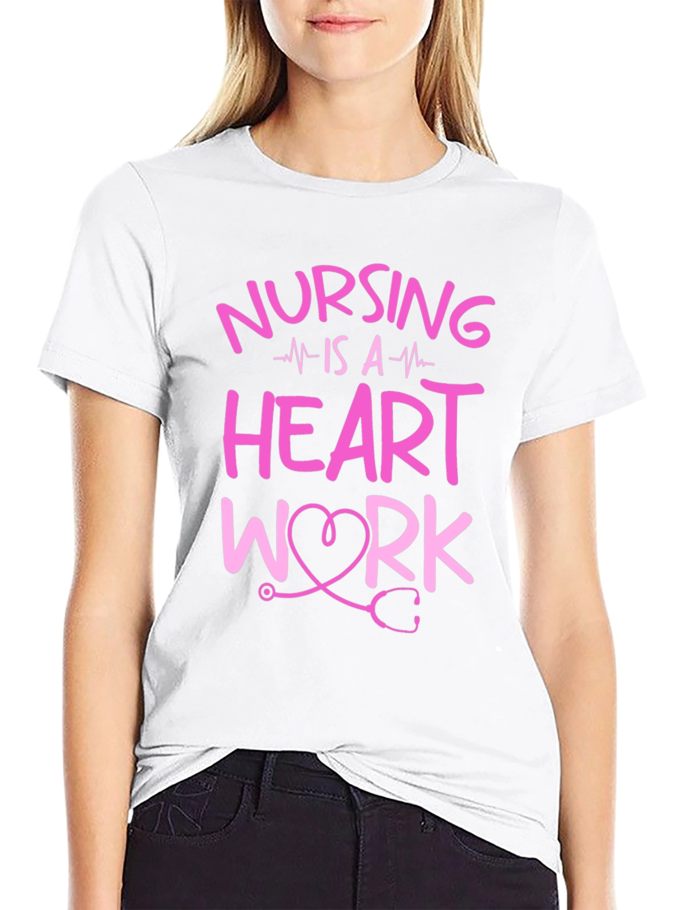 Nursing is a Heart Work T-Shirt