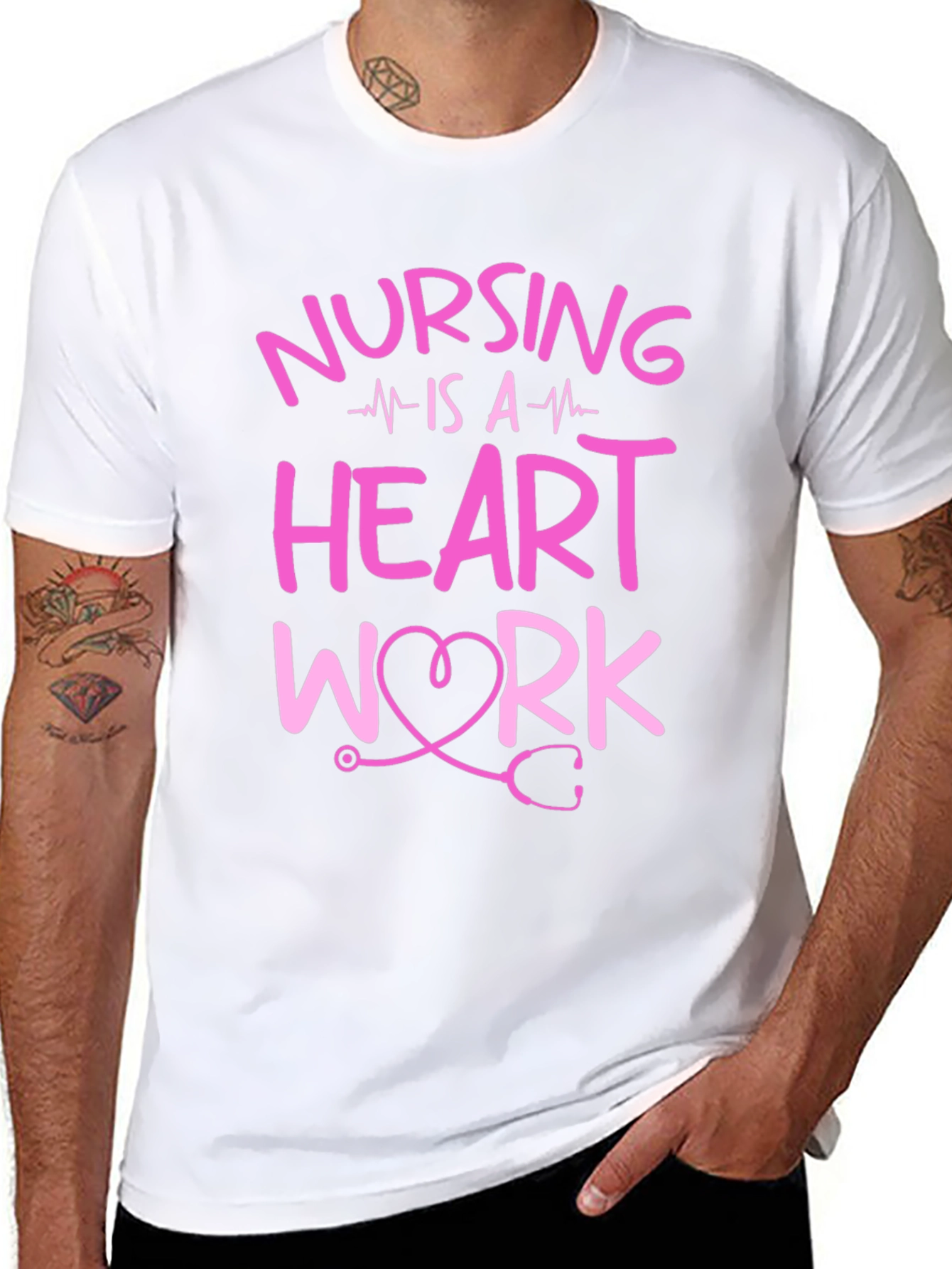 Nursing is a Heart Work T-Shirt