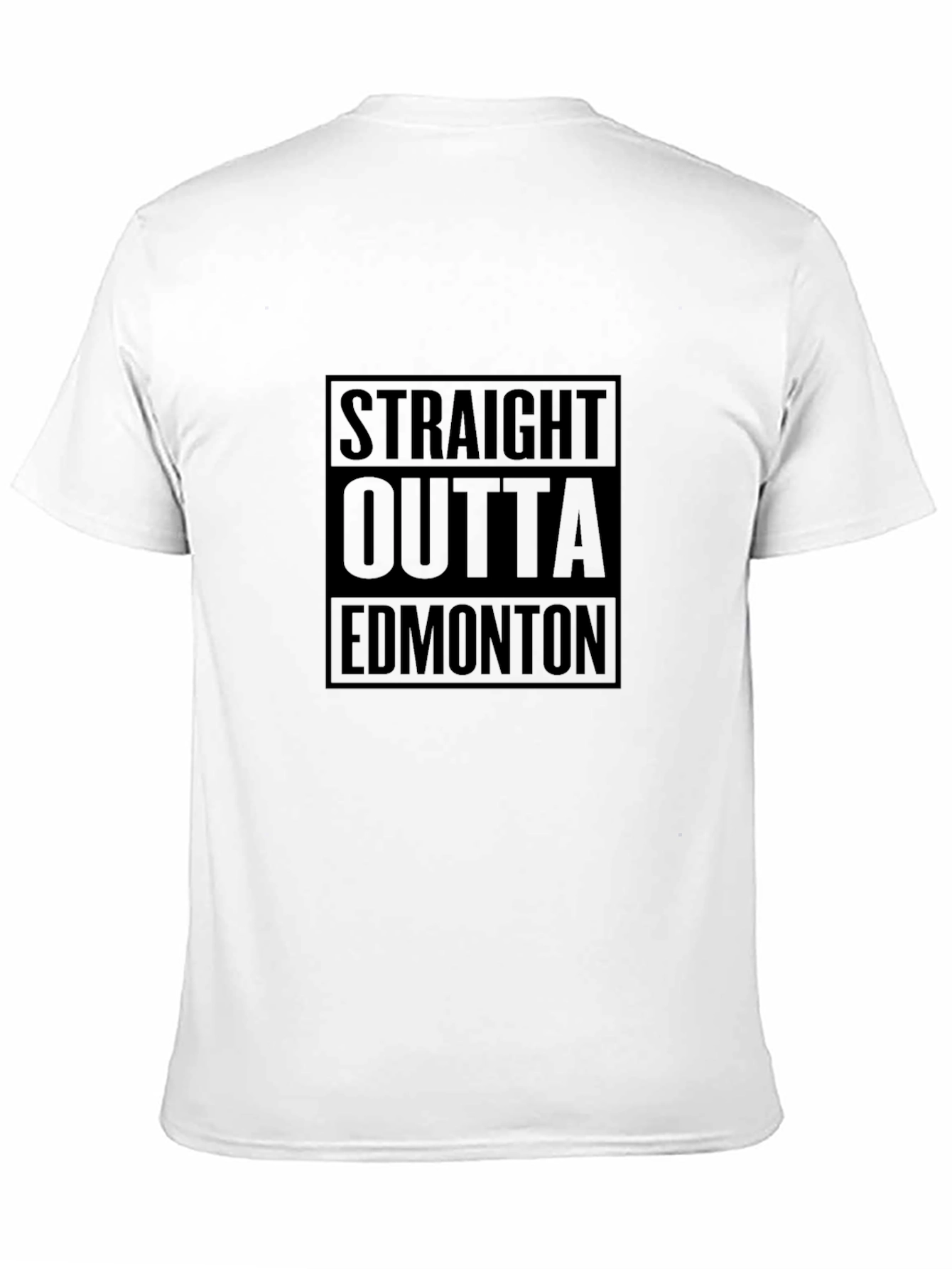Straight Outta Edmonton Black T-Shirt