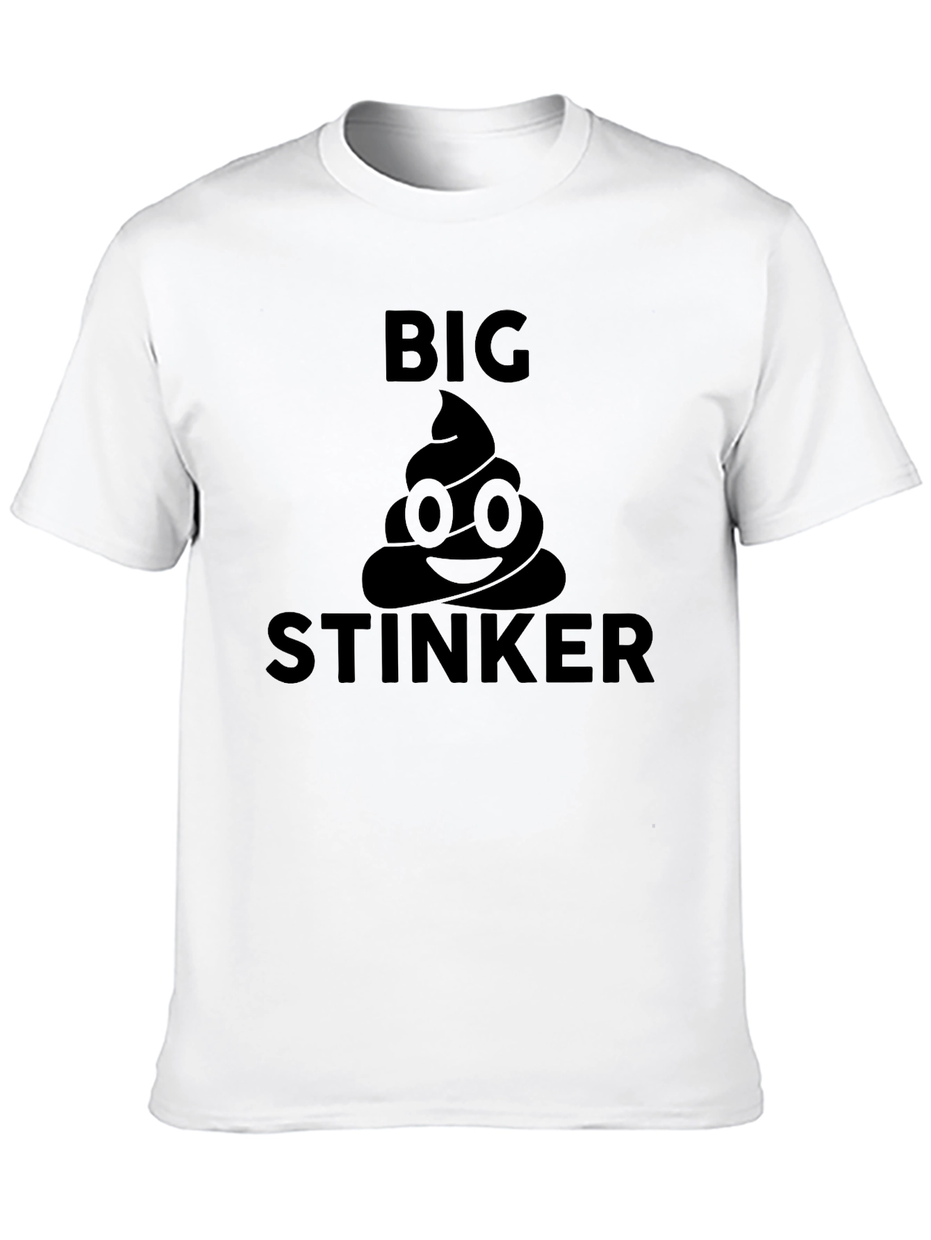 Big Stinker Emoji Graphic Tee - Black
