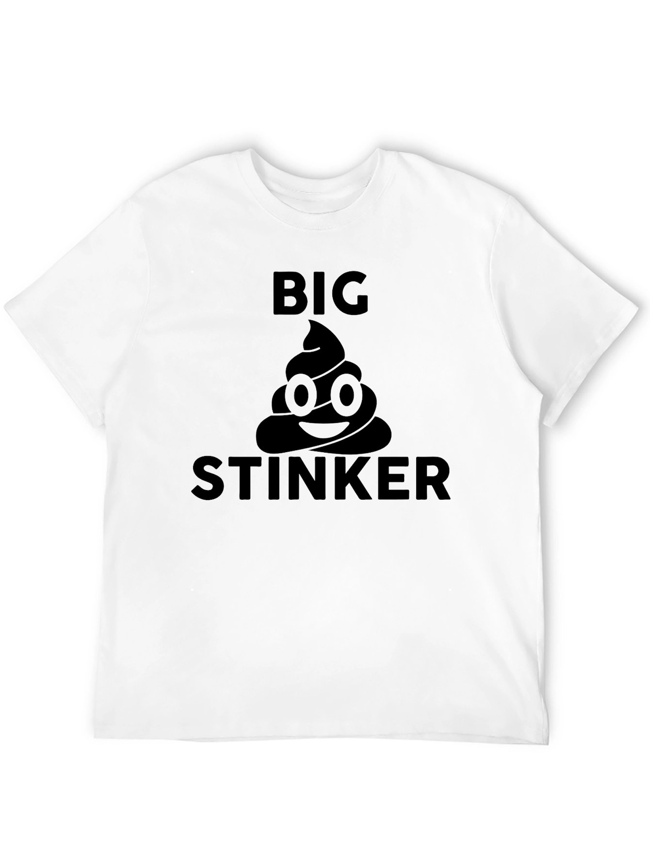 Big Stinker Emoji Graphic Tee - Black