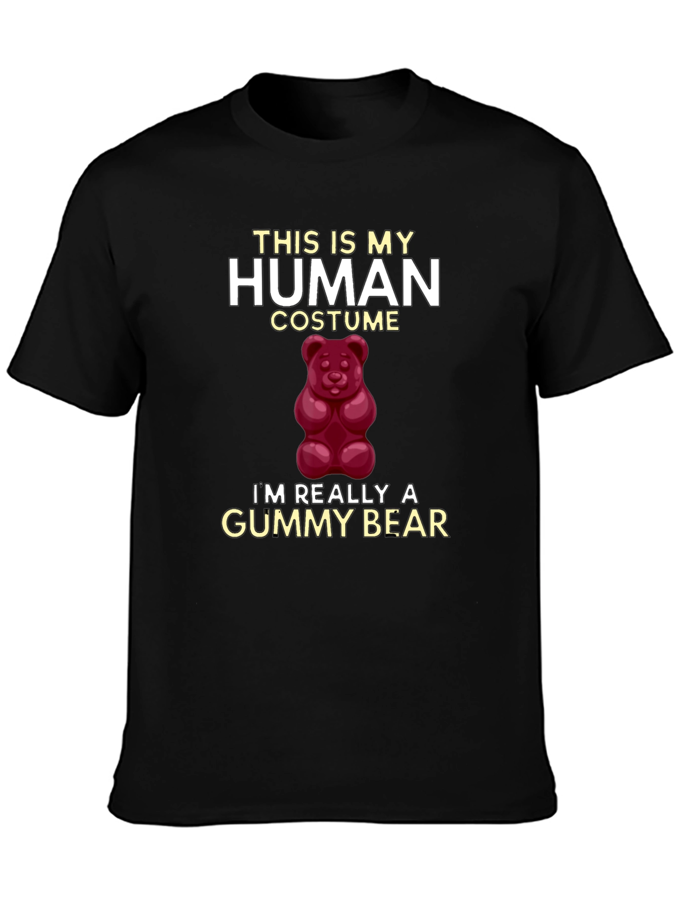 Human Costume Gummy Bear Graphic T-Shirt