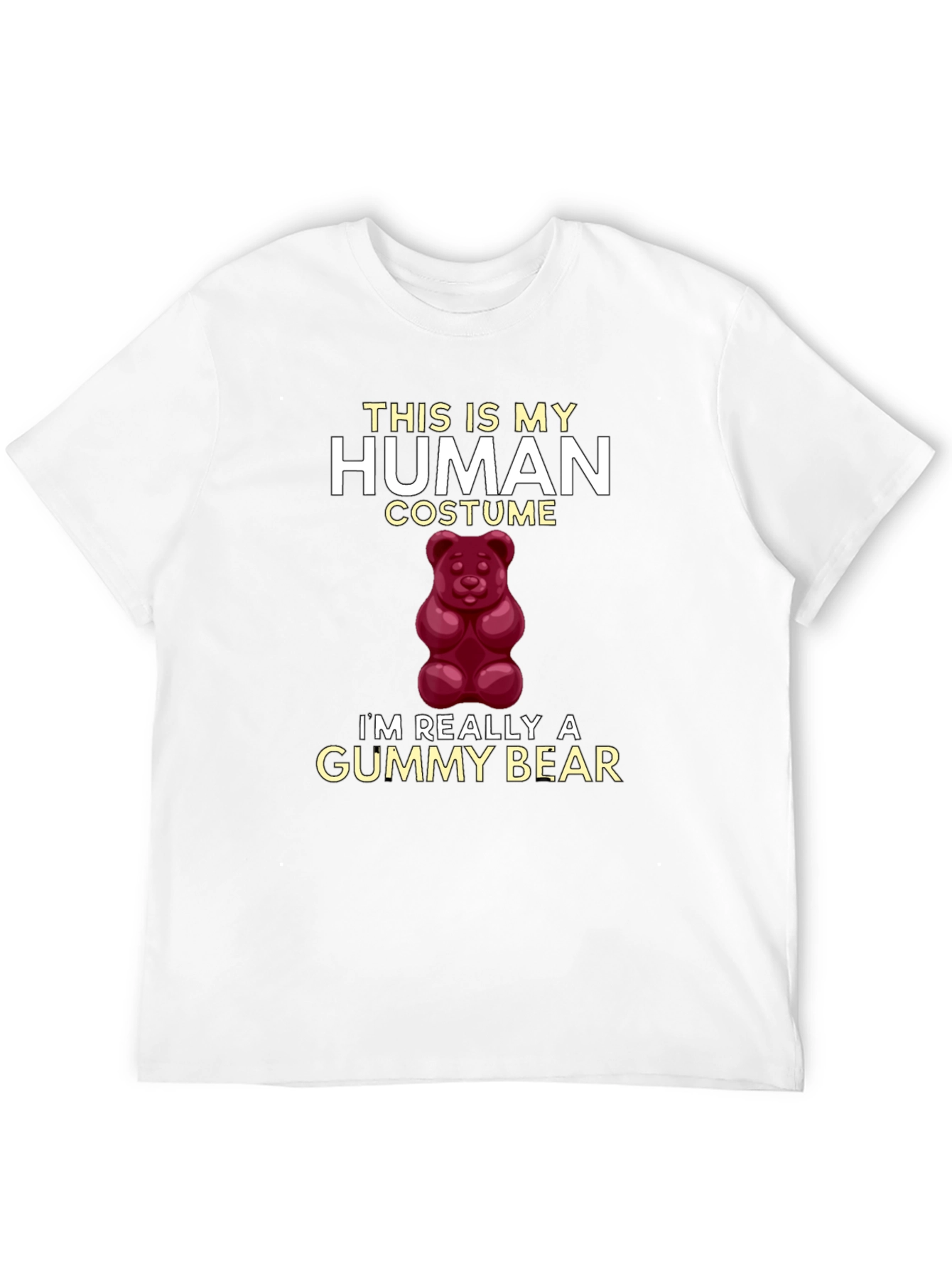 Human Costume Gummy Bear Graphic T-Shirt