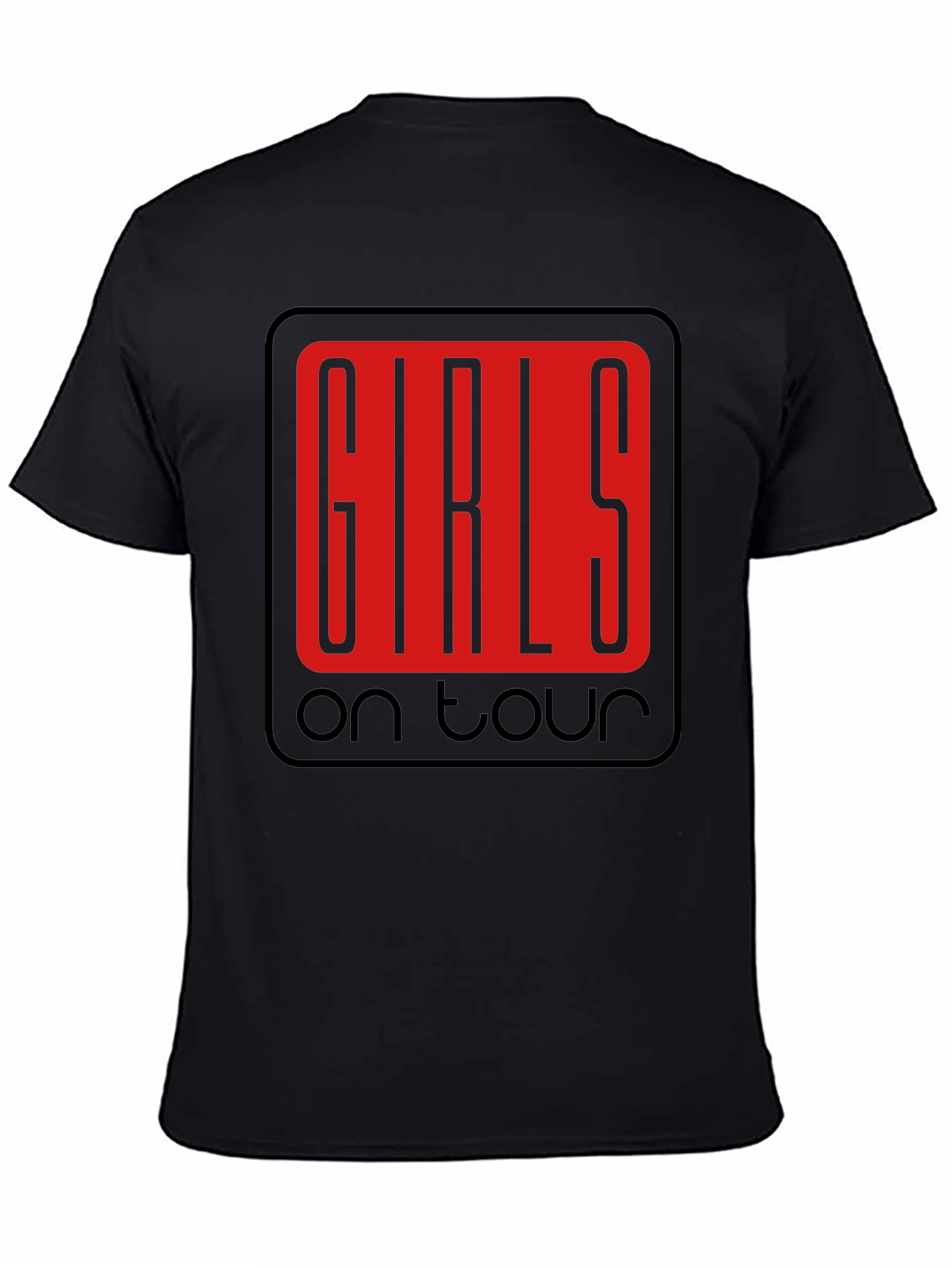 Girls on Tour Black Graphic Tee