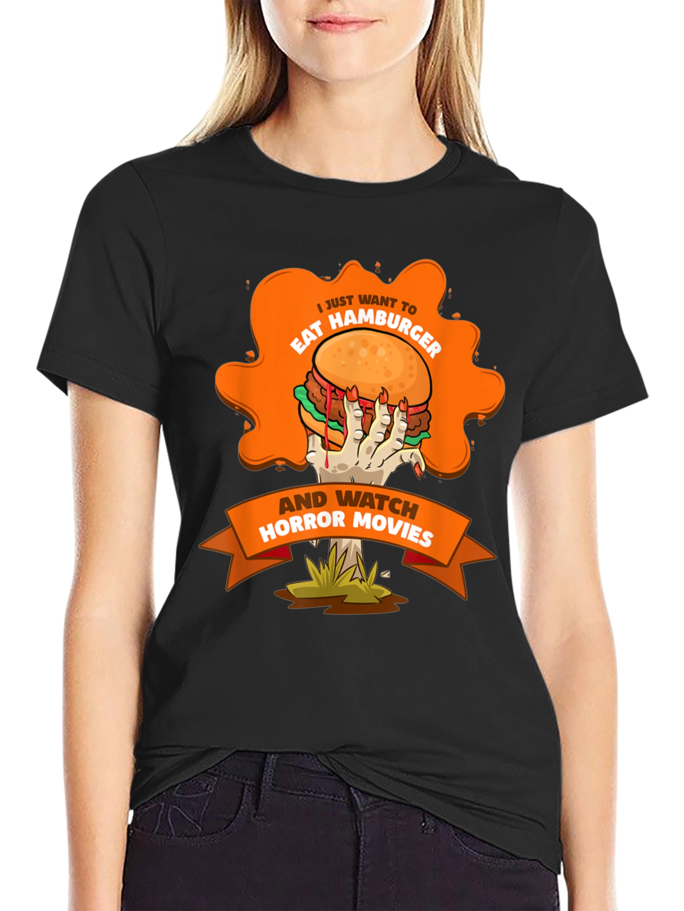 Hamburger Horror Movie T-Shirt