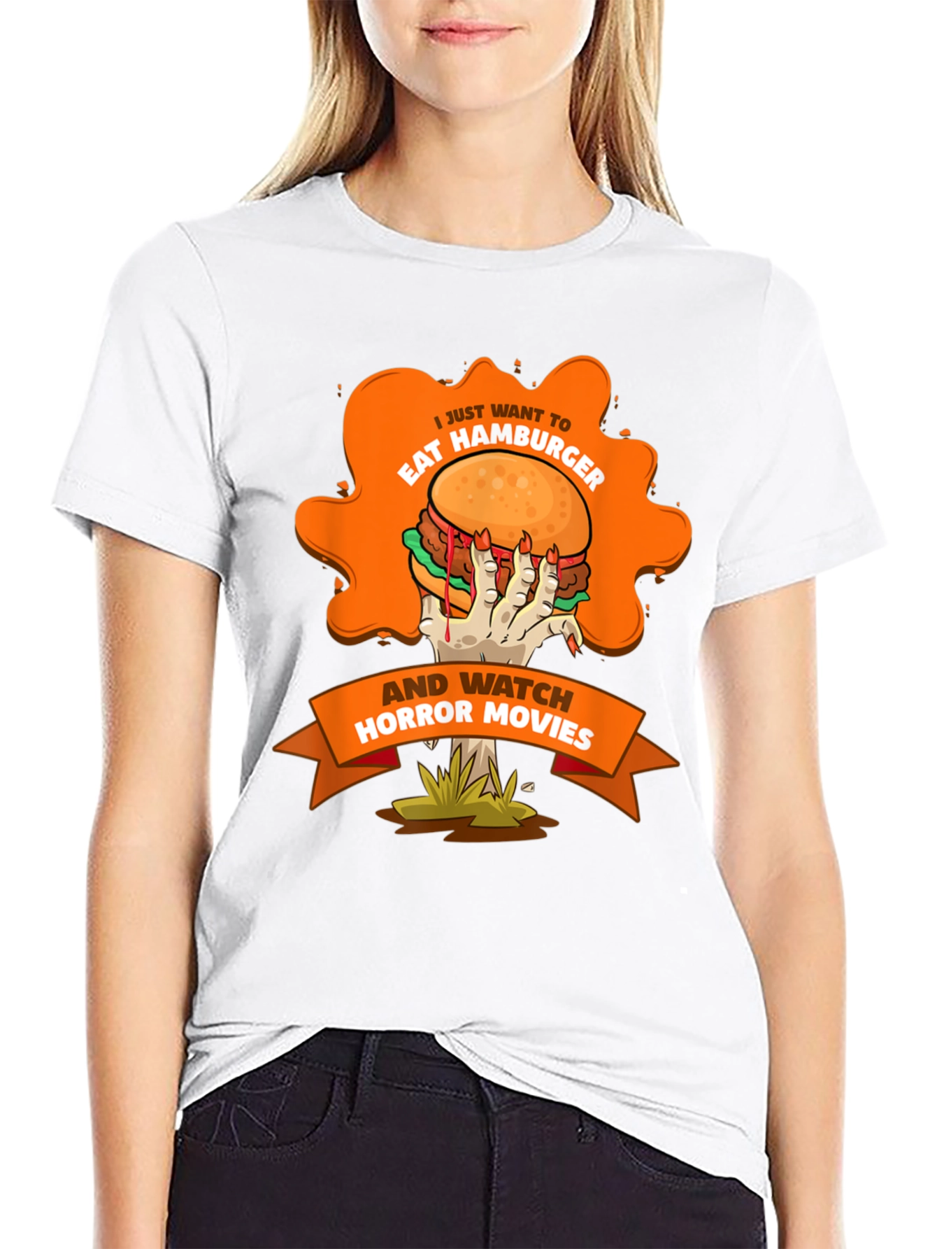 Hamburger Horror Movie T-Shirt