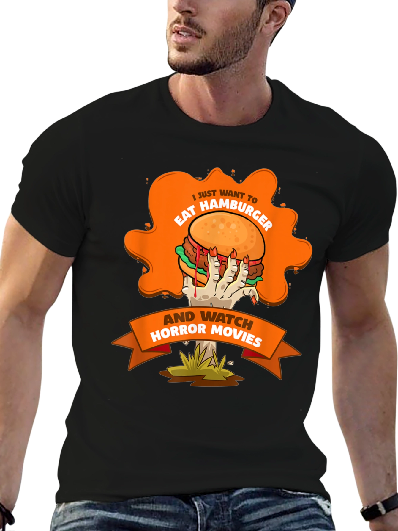 Hamburger Horror Movie T-Shirt