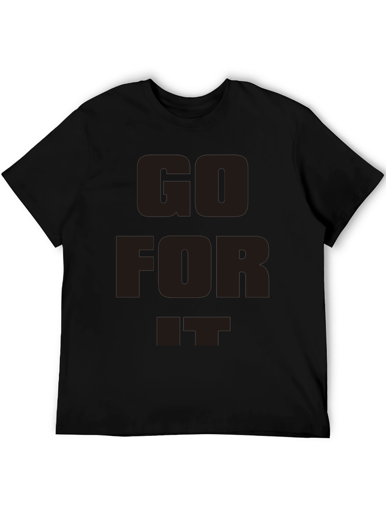 Go For It Black Graphic T-Shirt