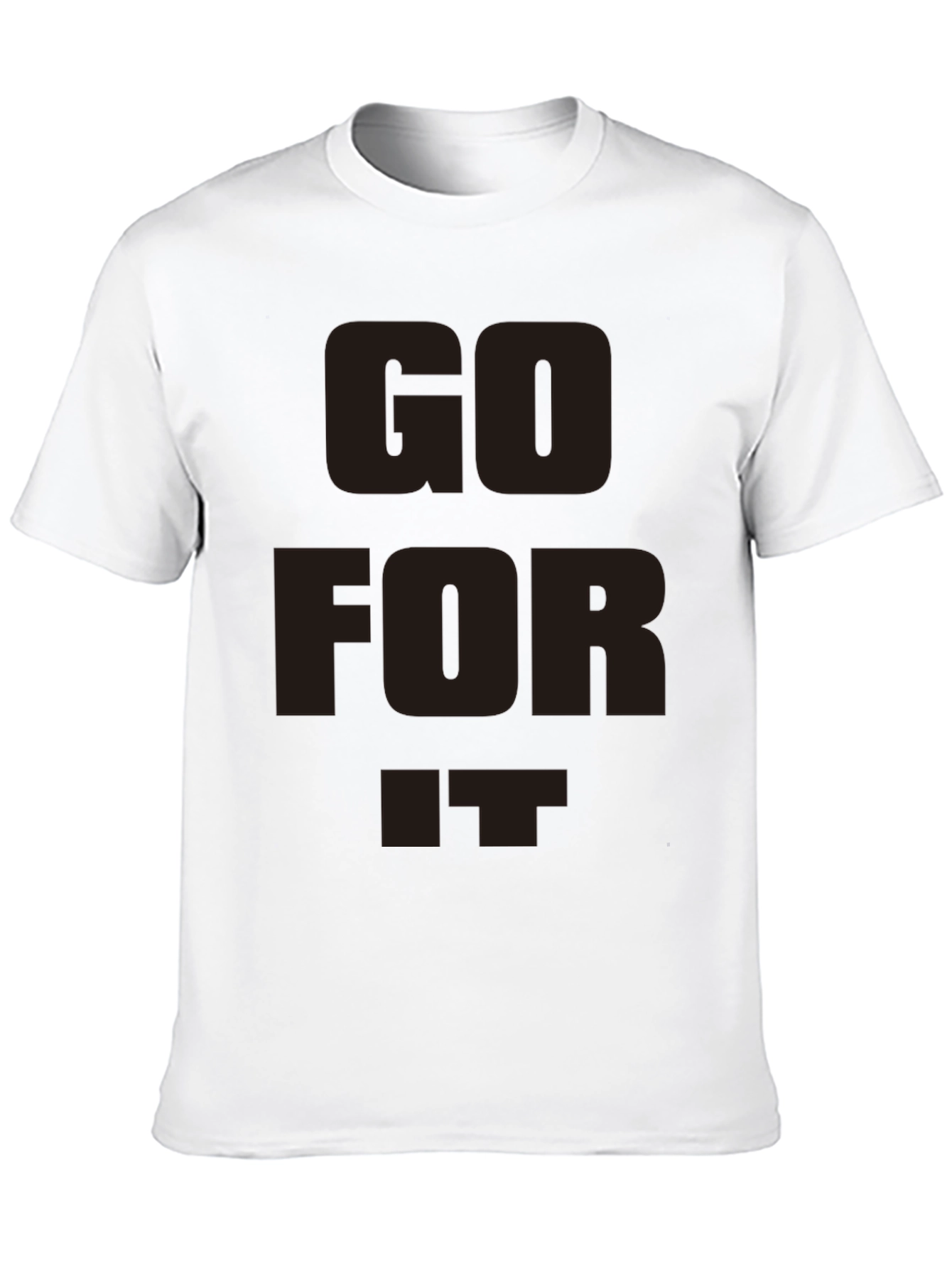 Go For It Black Graphic T-Shirt