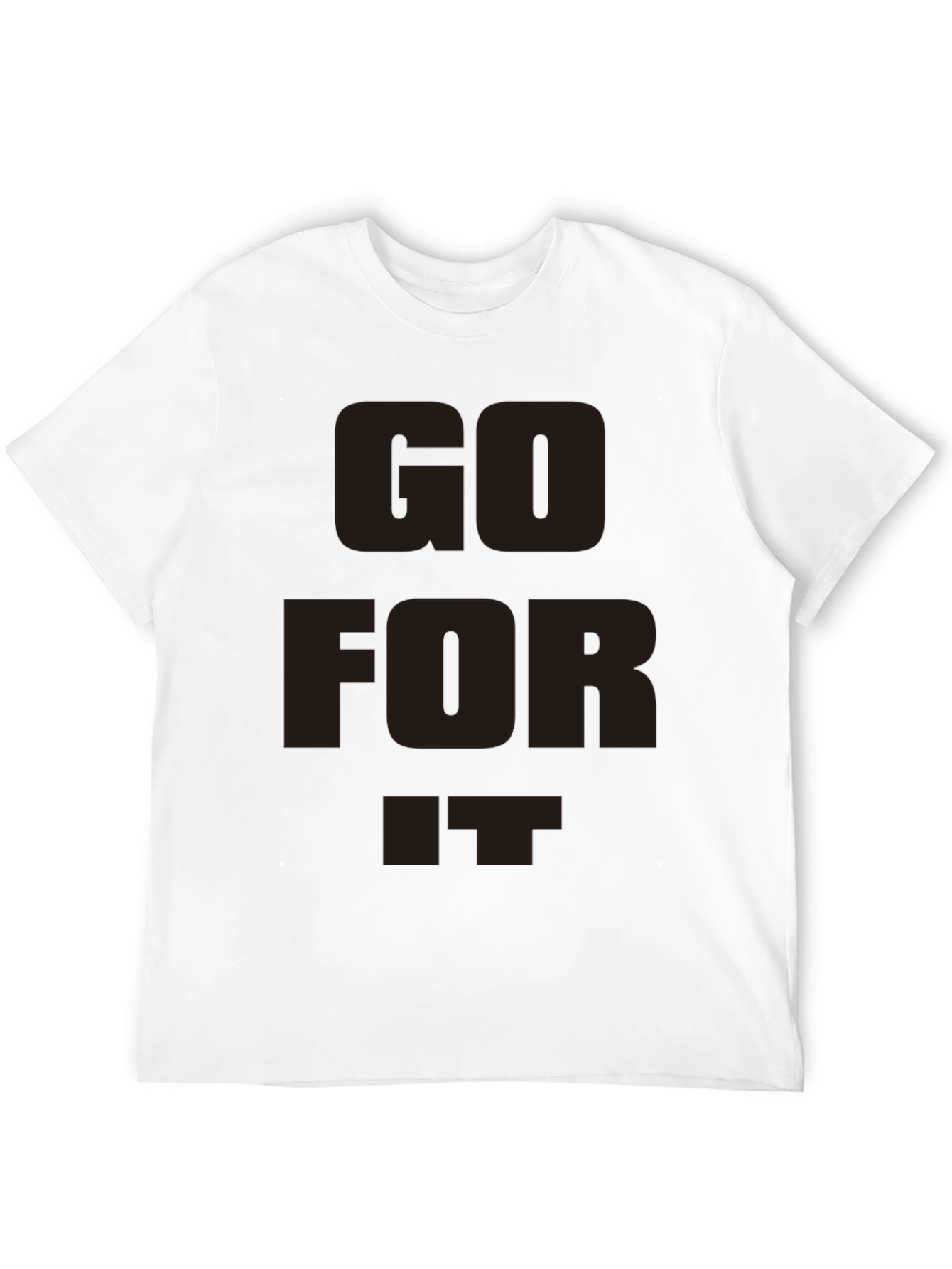 Go For It Black Graphic T-Shirt