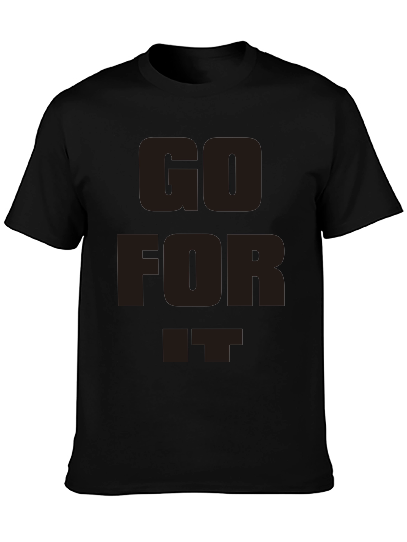 Go For It Black Graphic T-Shirt