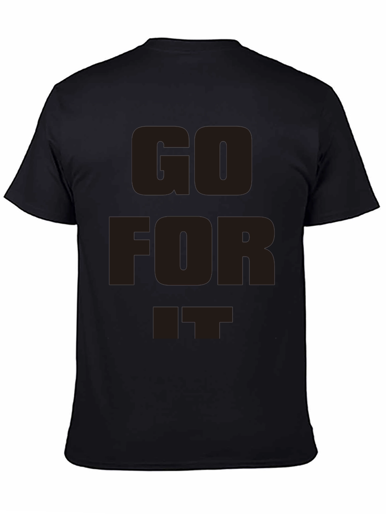 Go For It Black Graphic T-Shirt
