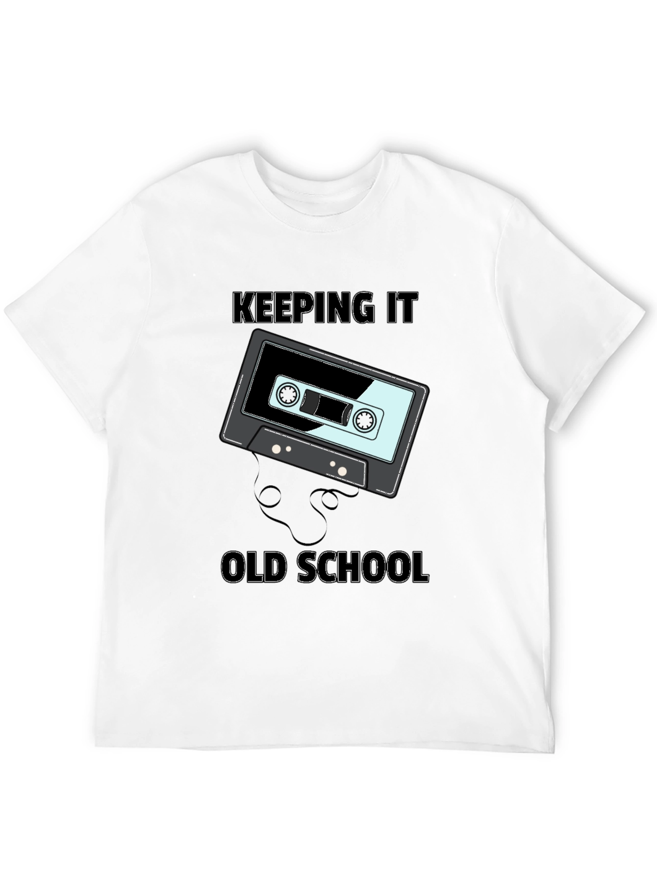 Retro Cassette Tape Keeping It Old School Graphic Tee