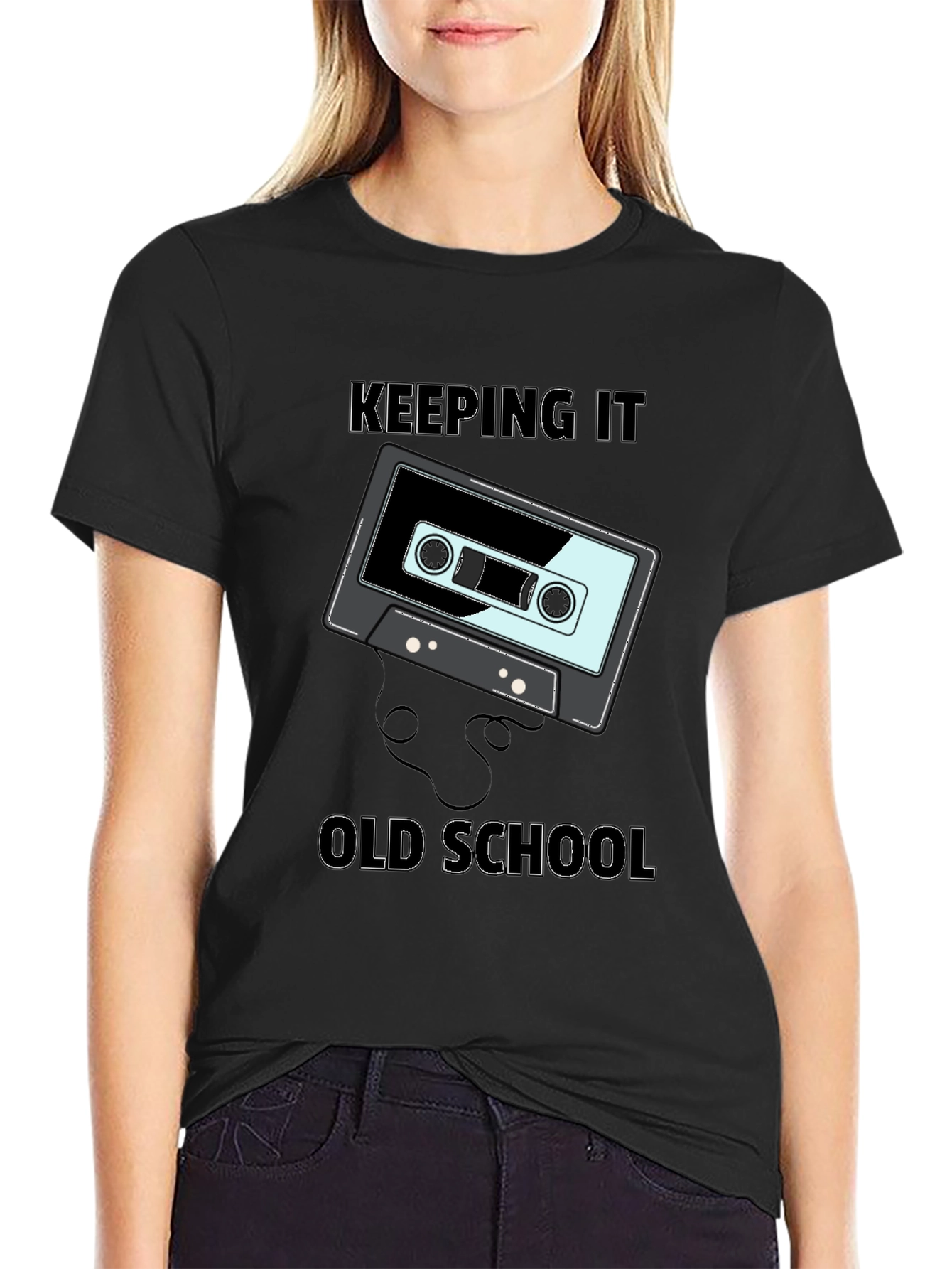 Retro Cassette Tape Keeping It Old School Graphic Tee