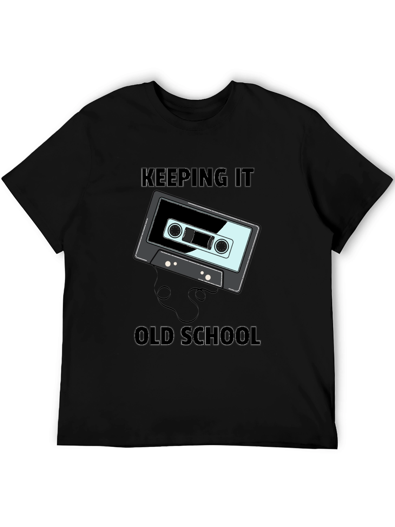Retro Cassette Tape Keeping It Old School Graphic Tee