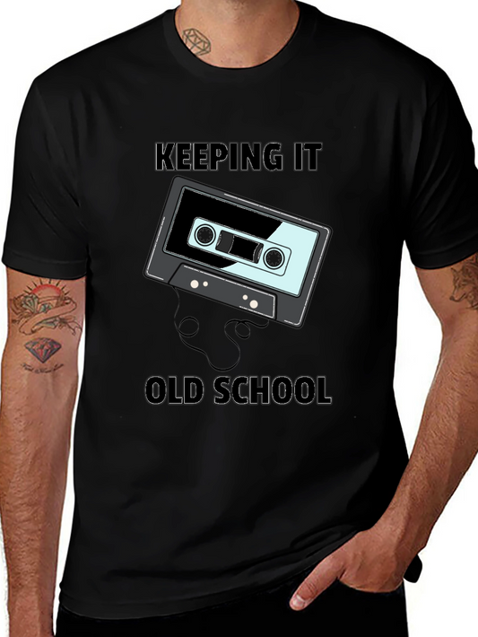 Retro Cassette Tape Keeping It Old School Graphic Tee