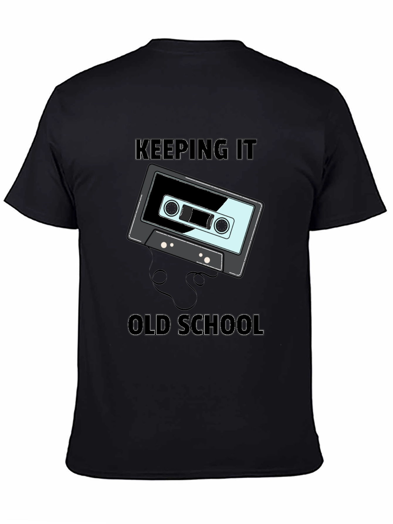 Retro Cassette Tape Keeping It Old School Graphic Tee
