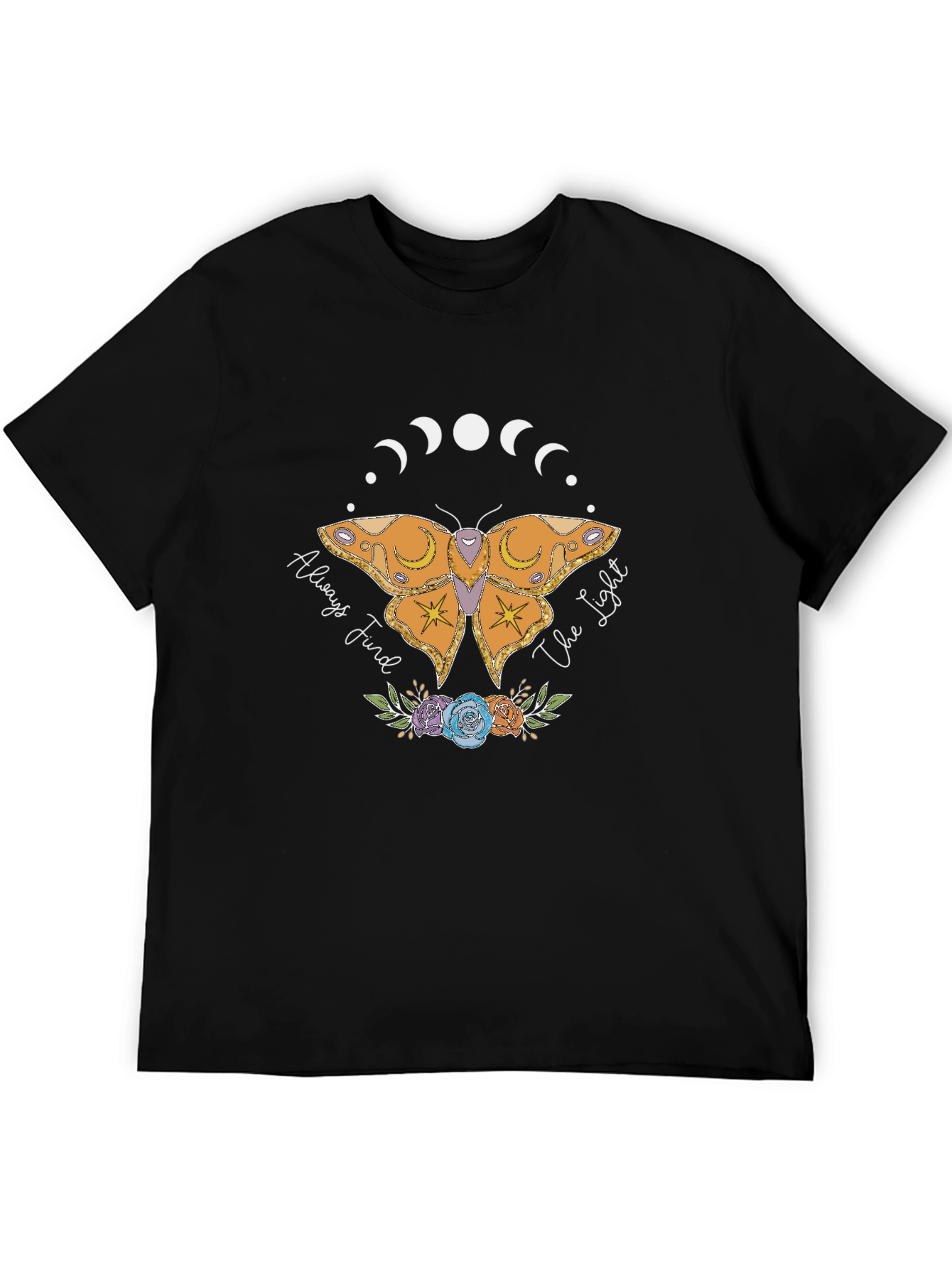 Always Find The Light Butterfly Graphic Tee