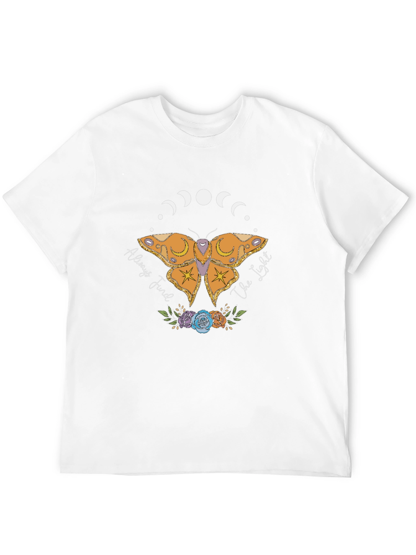 Always Find The Light Butterfly Graphic Tee