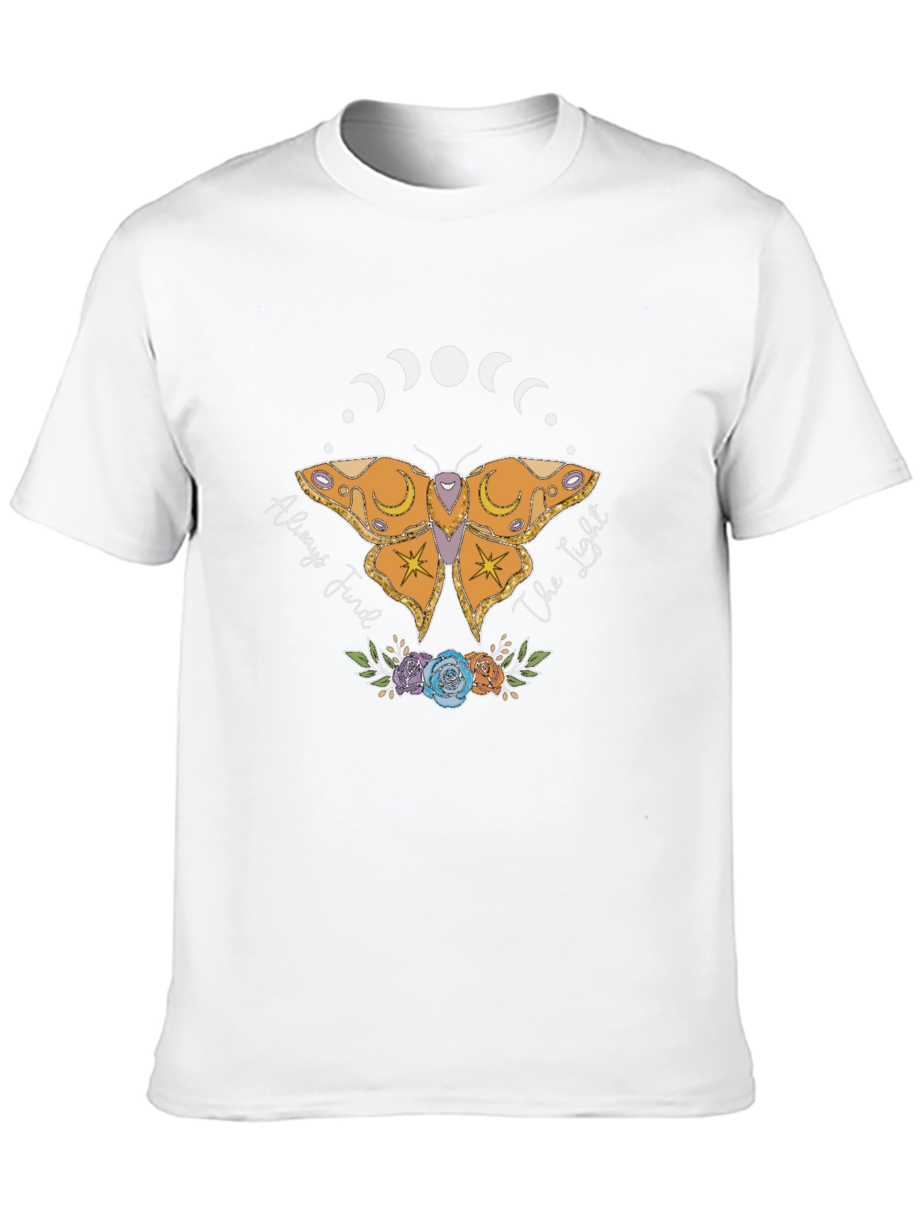 Always Find The Light Butterfly Graphic Tee