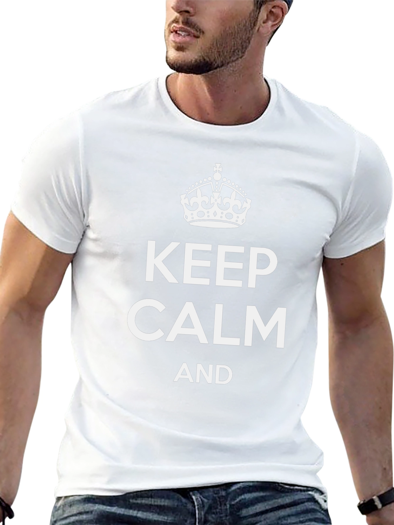 Keep Calm Graphic T-Shirt - Relaxed Fit