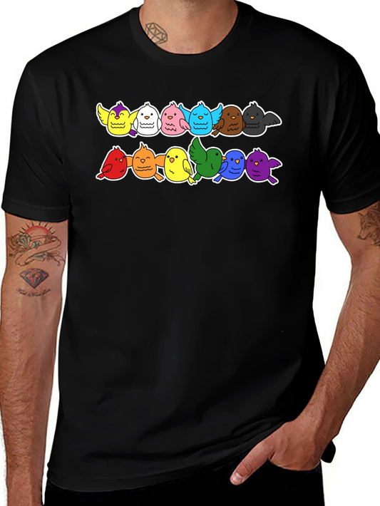 Colorful Bird T-Shirt - Fun Design