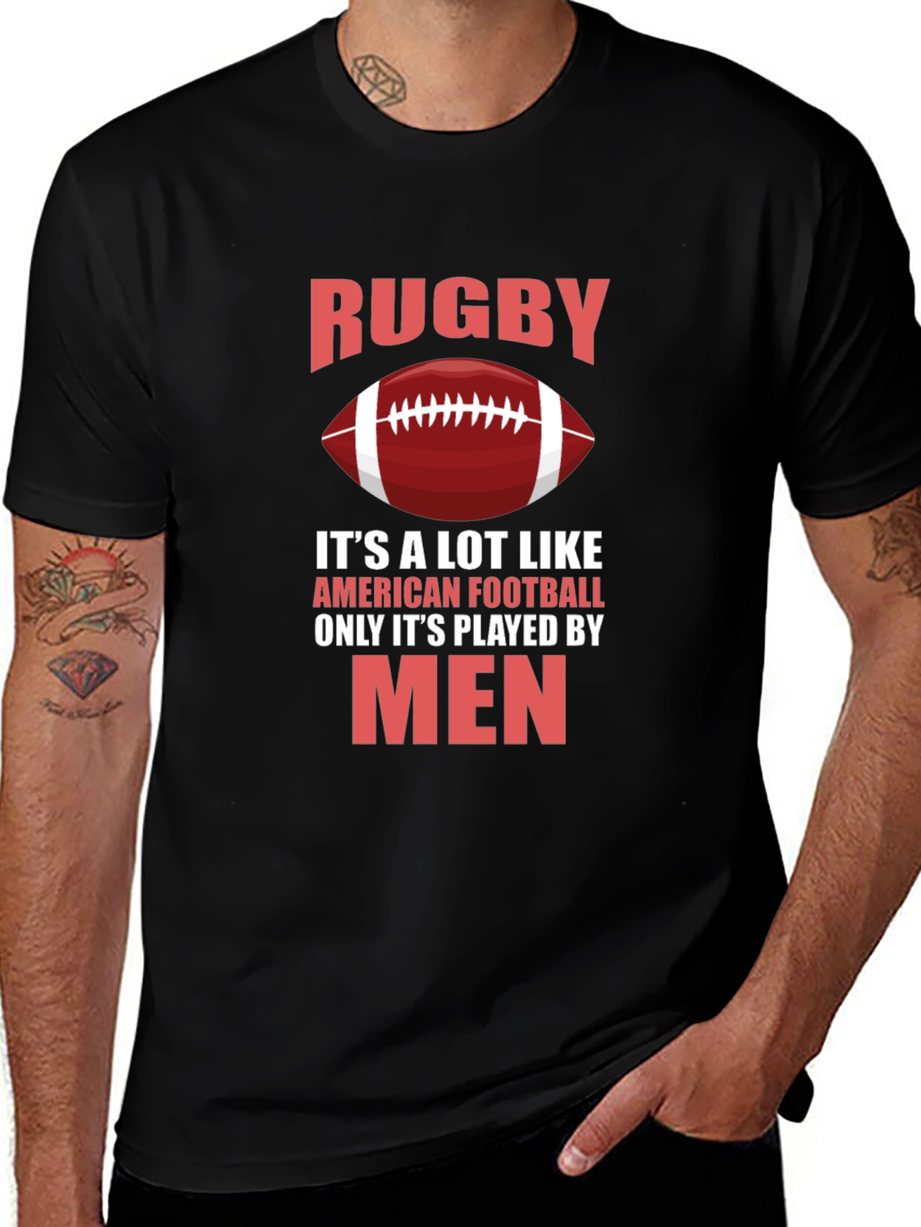 Rugby Only Played By Men Graphic T-Shirt