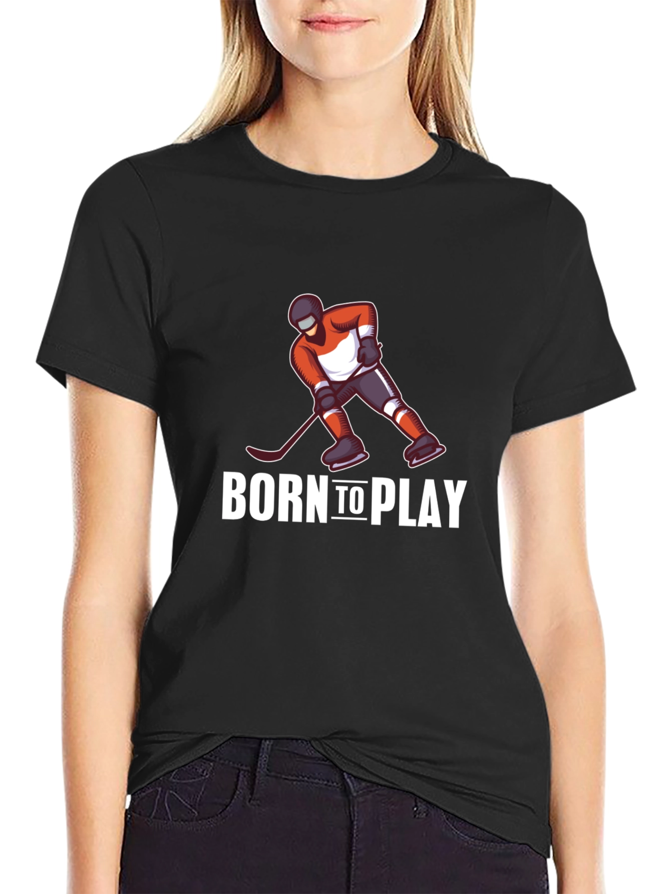 Born to Play Hockey Graphic Tee