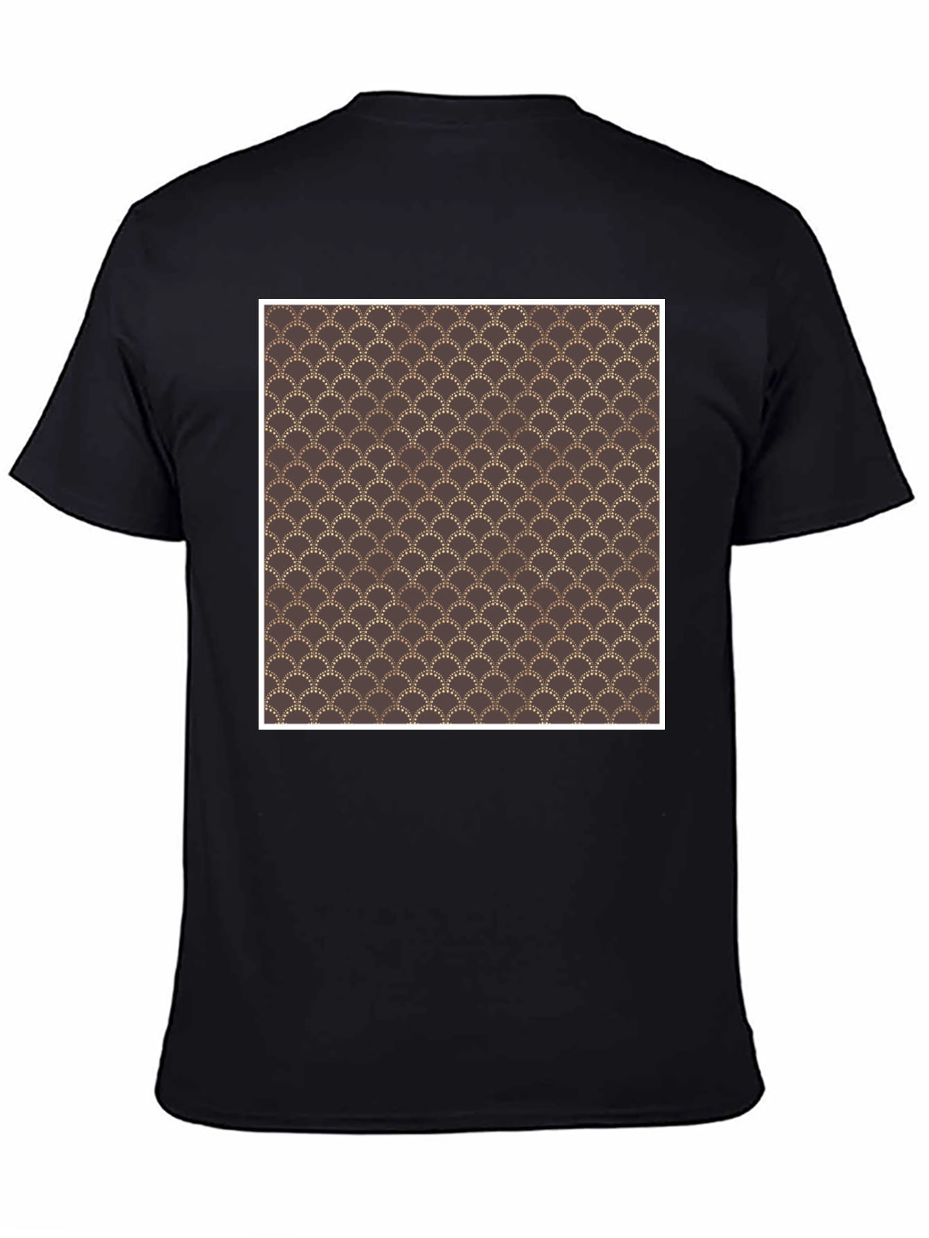 Art Deco Pattern Black T-Shirt