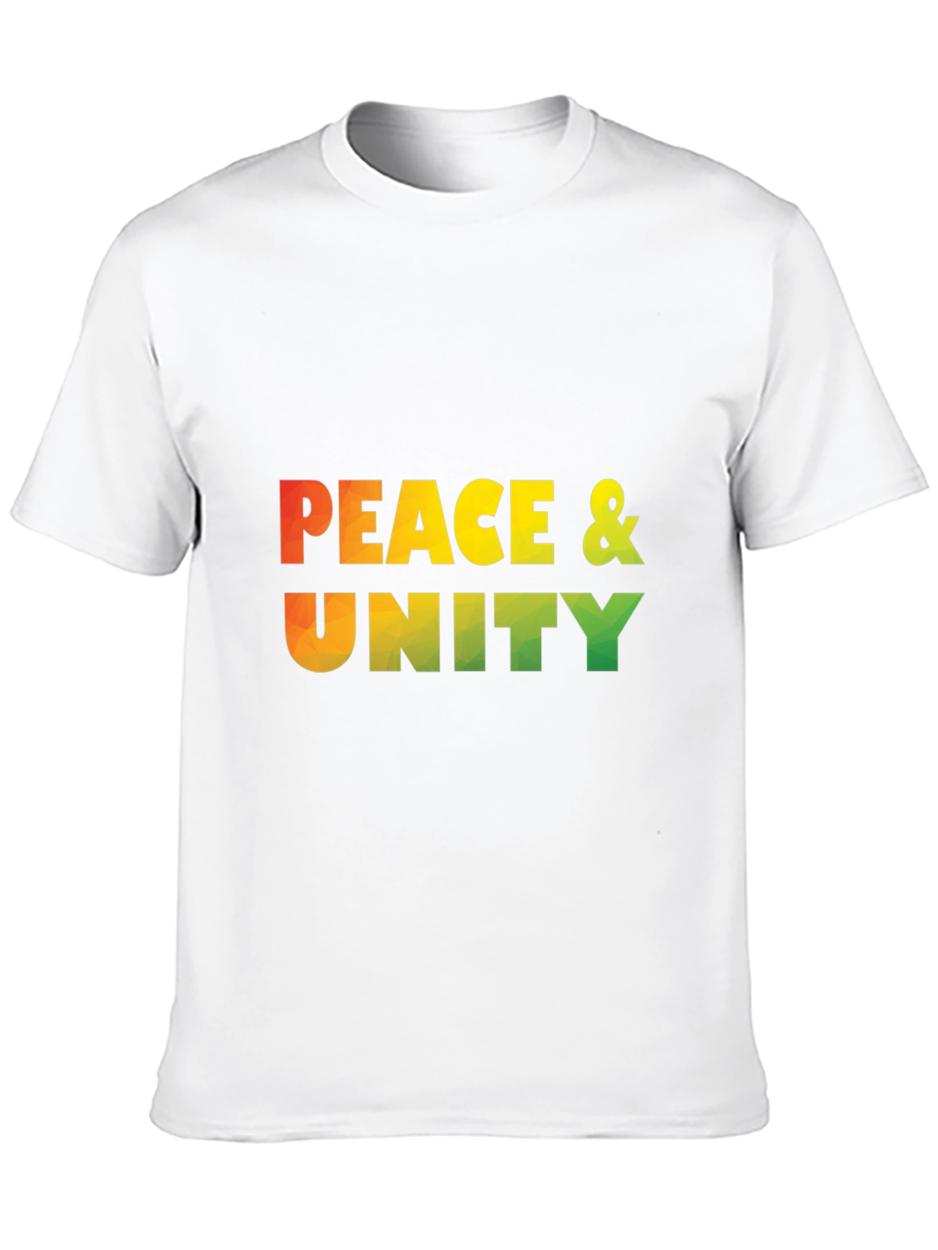 Peace & Unity Graphic Print Black T-Shirt