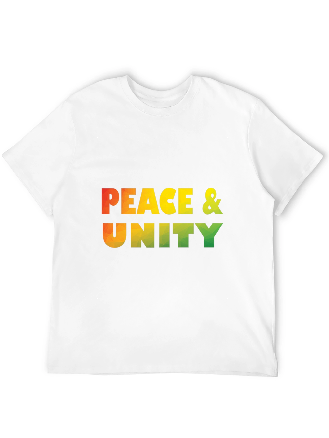Peace & Unity Graphic Print Black T-Shirt