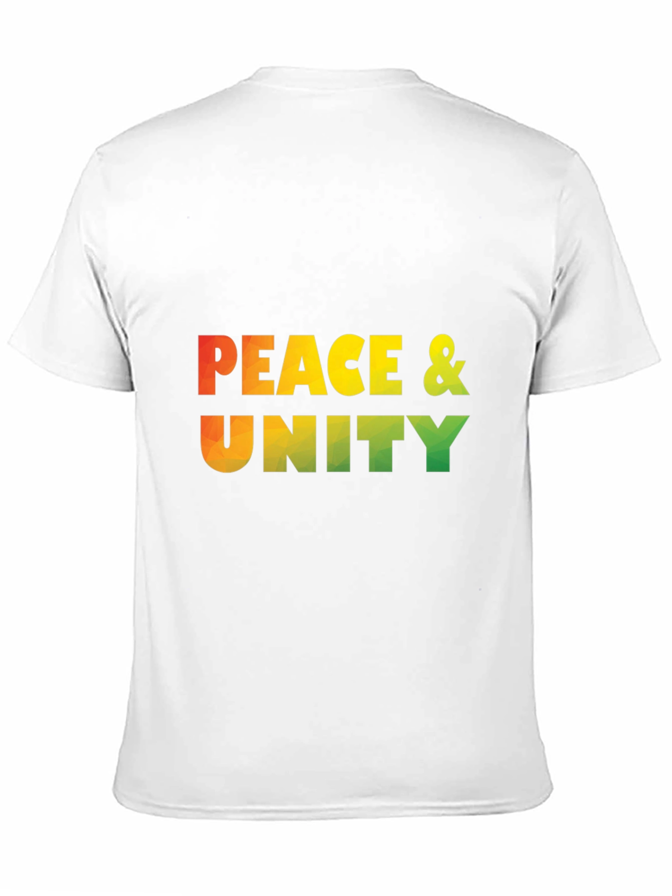 Peace & Unity Graphic Print Black T-Shirt