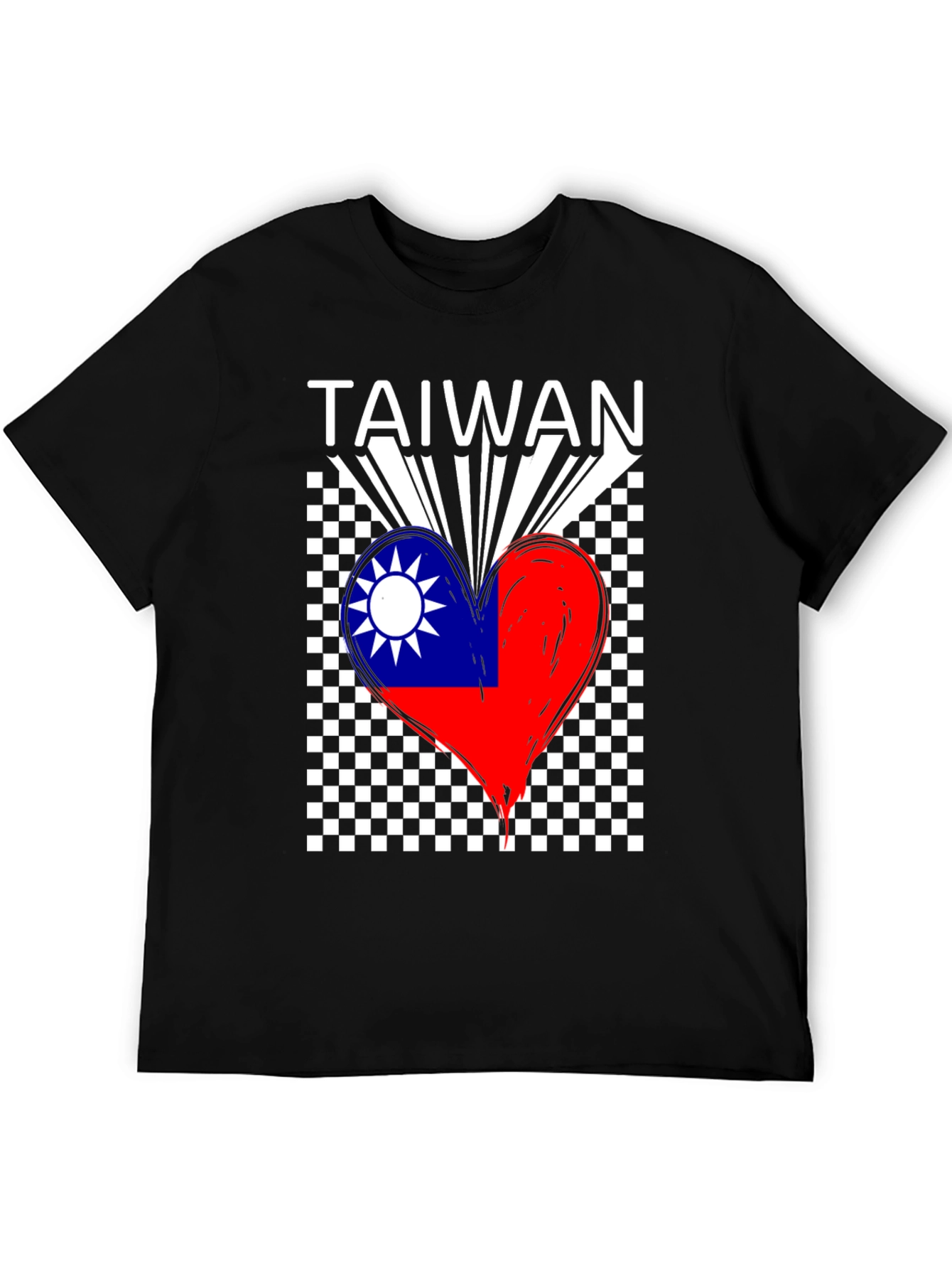 Taiwan Flag Heart T-Shirt - Love Taiwan Tee