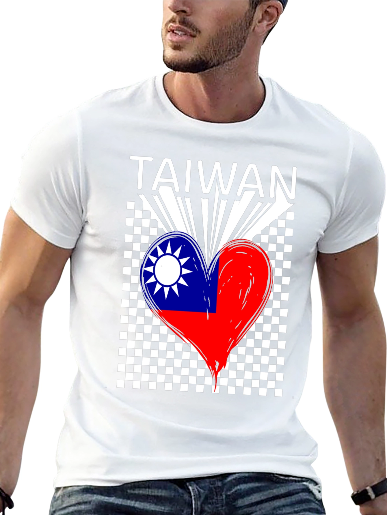 Taiwan Flag Heart T-Shirt - Love Taiwan Tee