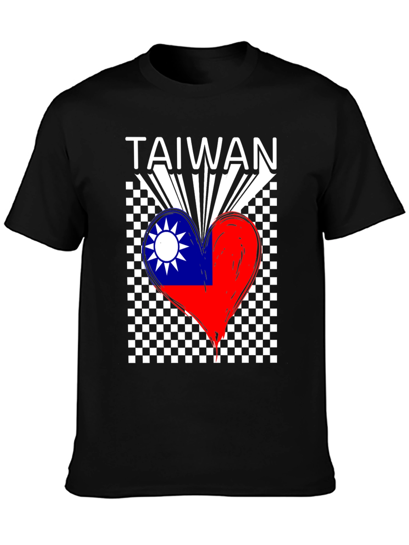 Taiwan Flag Heart T-Shirt - Love Taiwan Tee