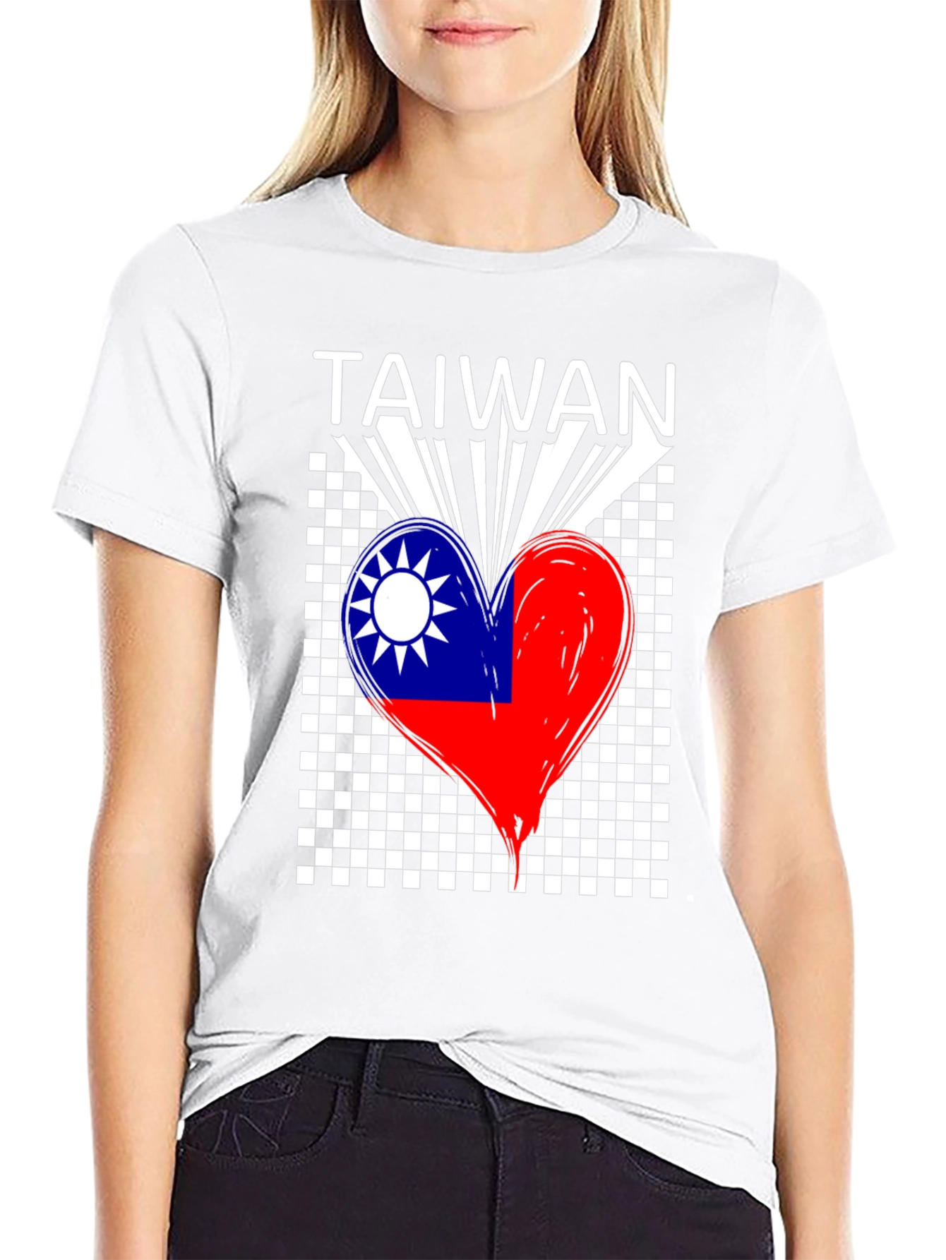Taiwan Flag Heart T-Shirt - Love Taiwan Tee