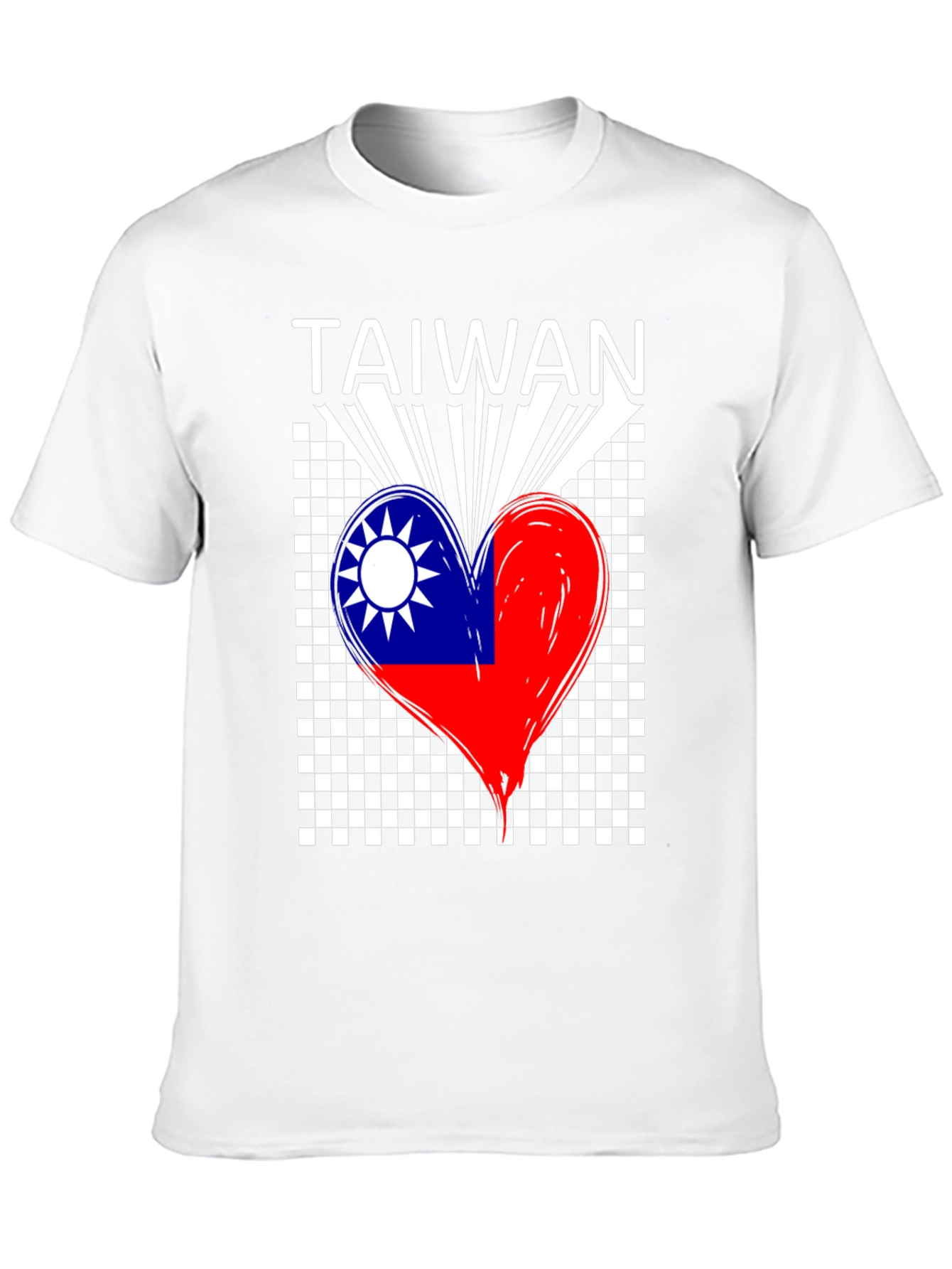 Taiwan Flag Heart T-Shirt - Love Taiwan Tee