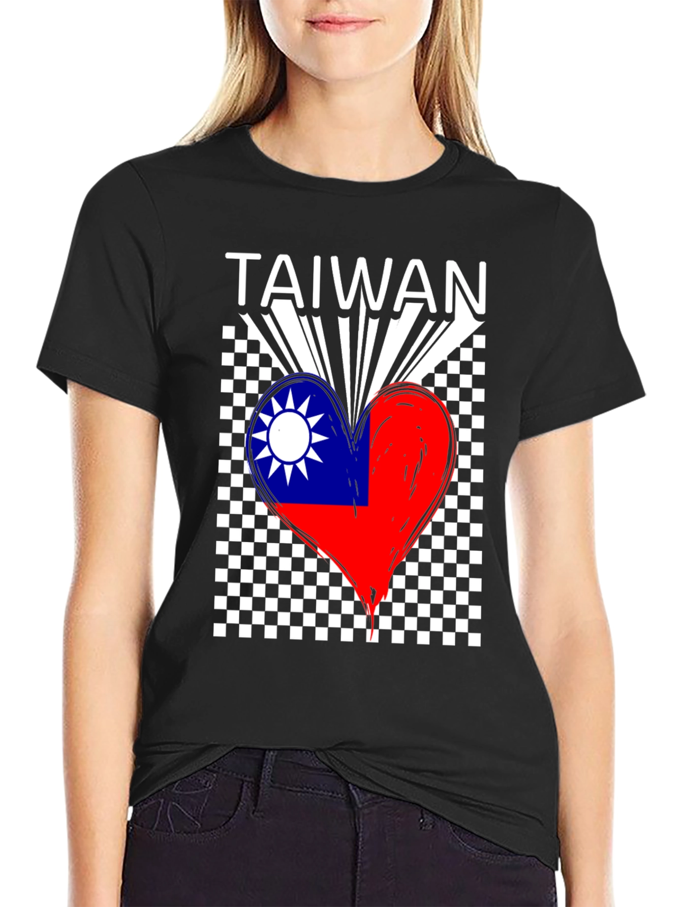 Taiwan Flag Heart T-Shirt - Love Taiwan Tee