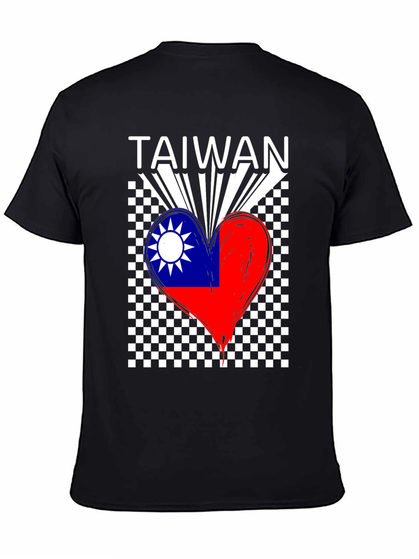 Taiwan Flag Heart T-Shirt - Love Taiwan Tee