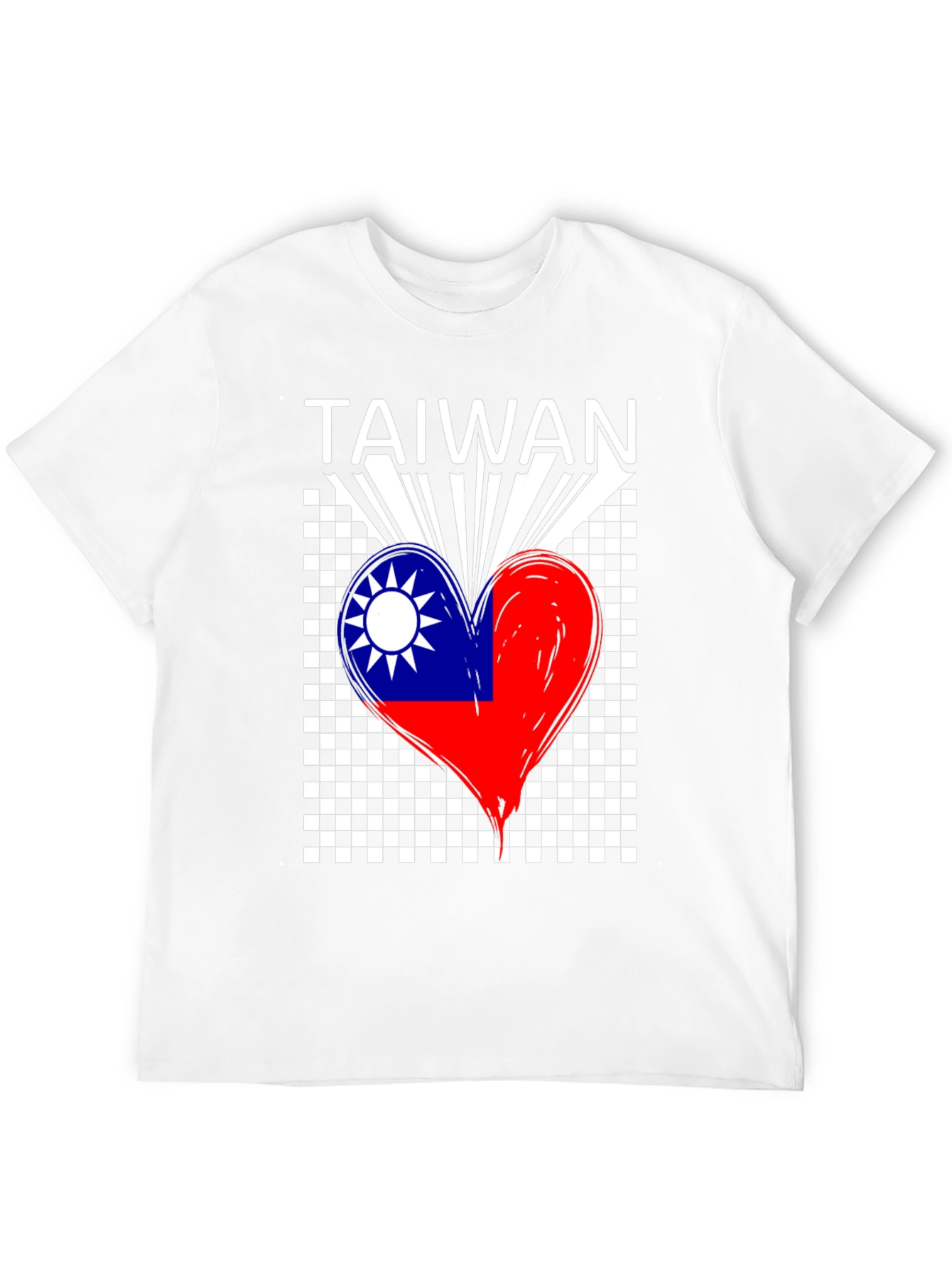 Taiwan Flag Heart T-Shirt - Love Taiwan Tee