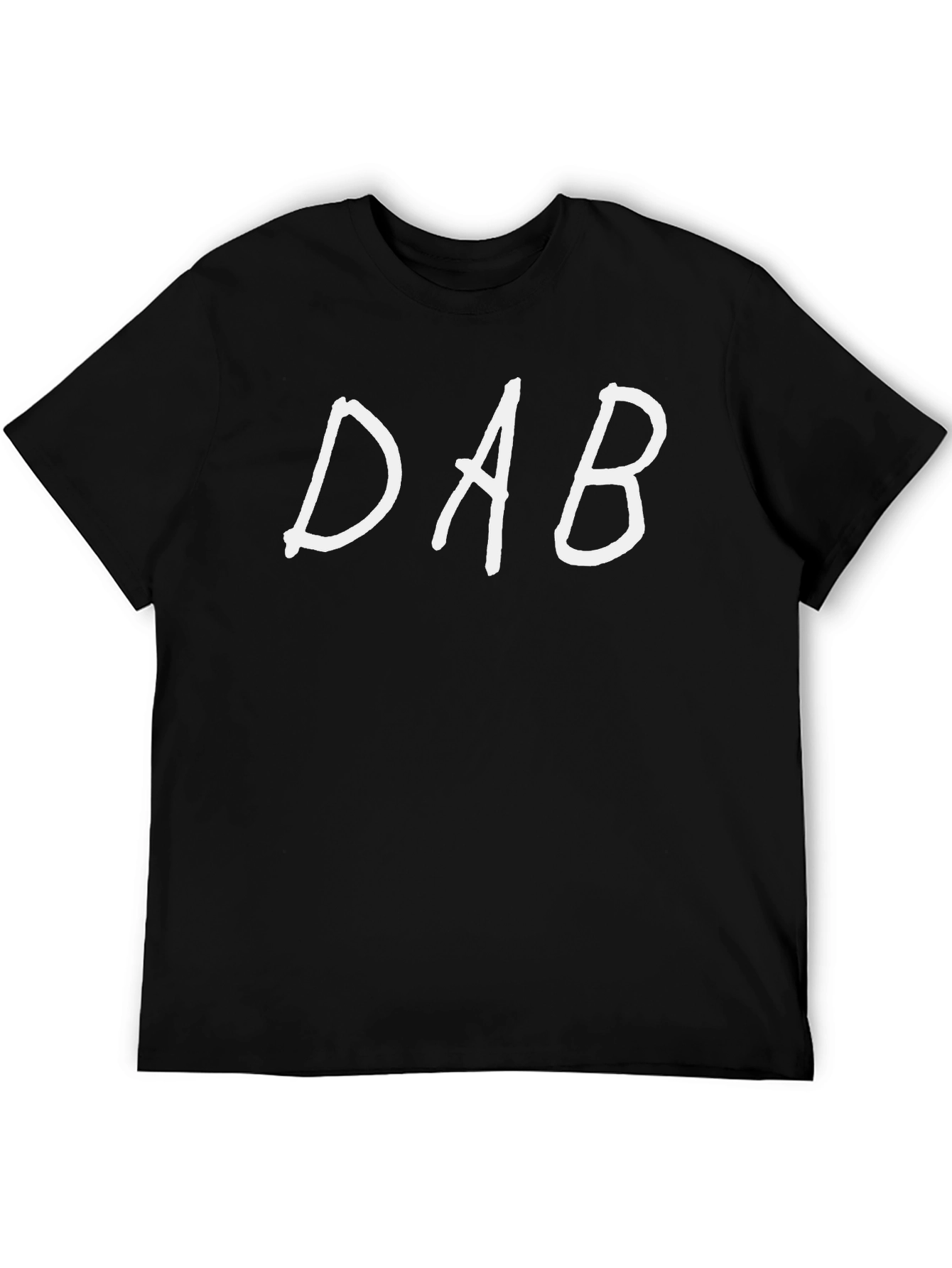 DAB Text Graphic Black Tee
