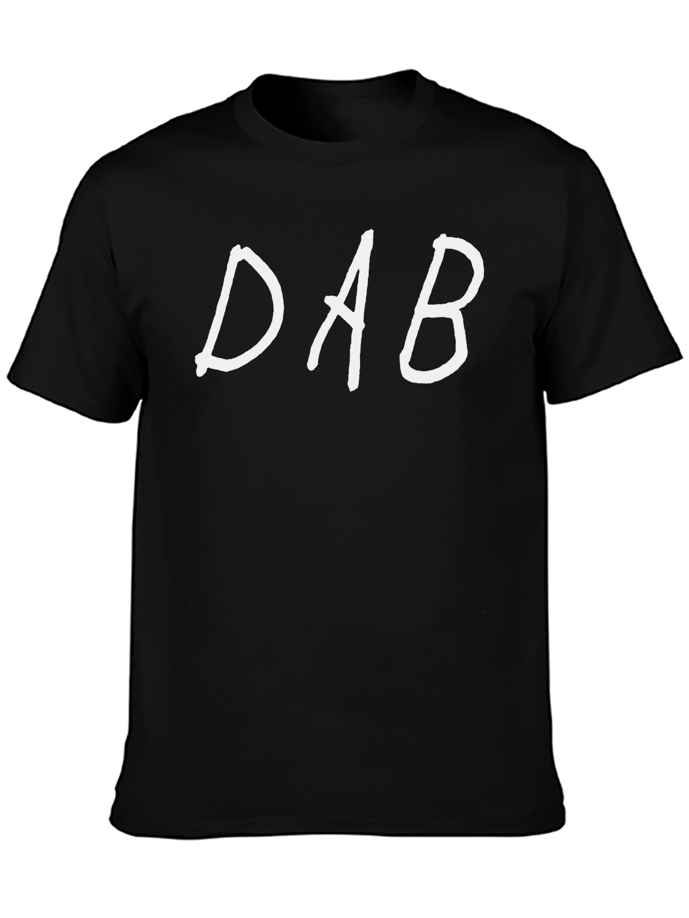 DAB Text Graphic Black Tee
