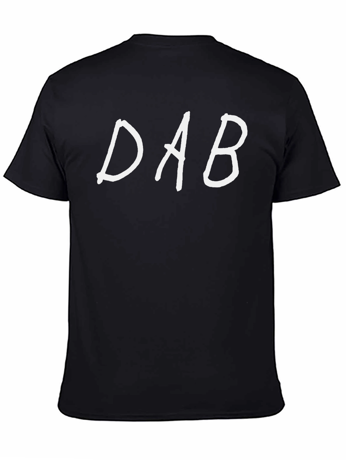 DAB Text Graphic Black Tee