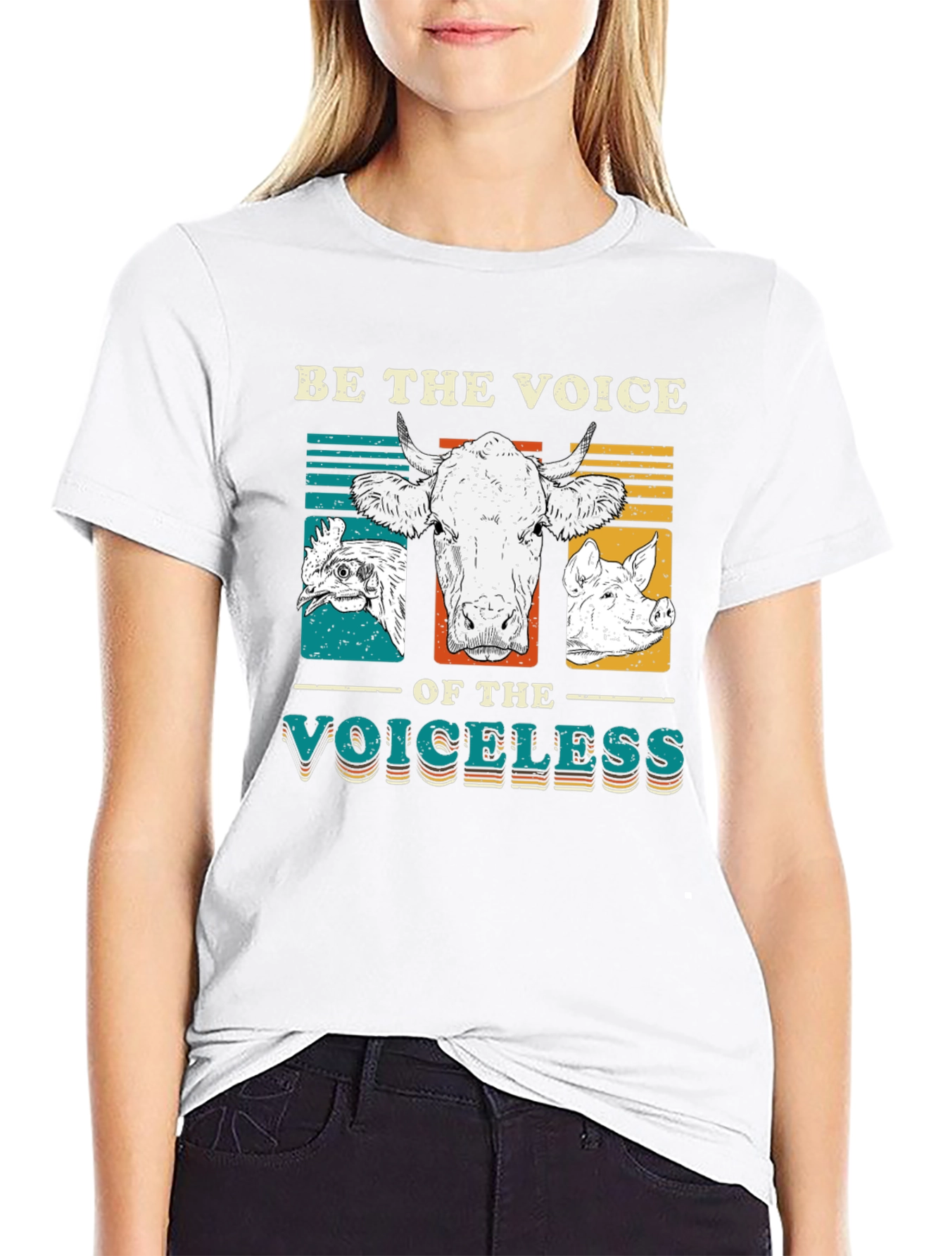 Be the Voice T-Shirt - Vegan Animal Rights Tee