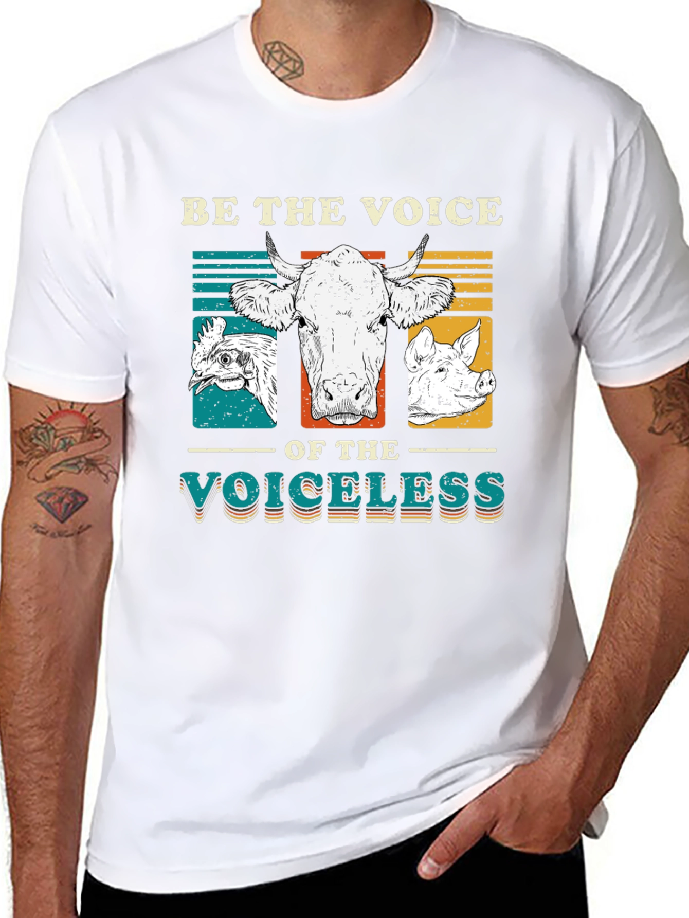 Be the Voice T-Shirt - Vegan Animal Rights Tee