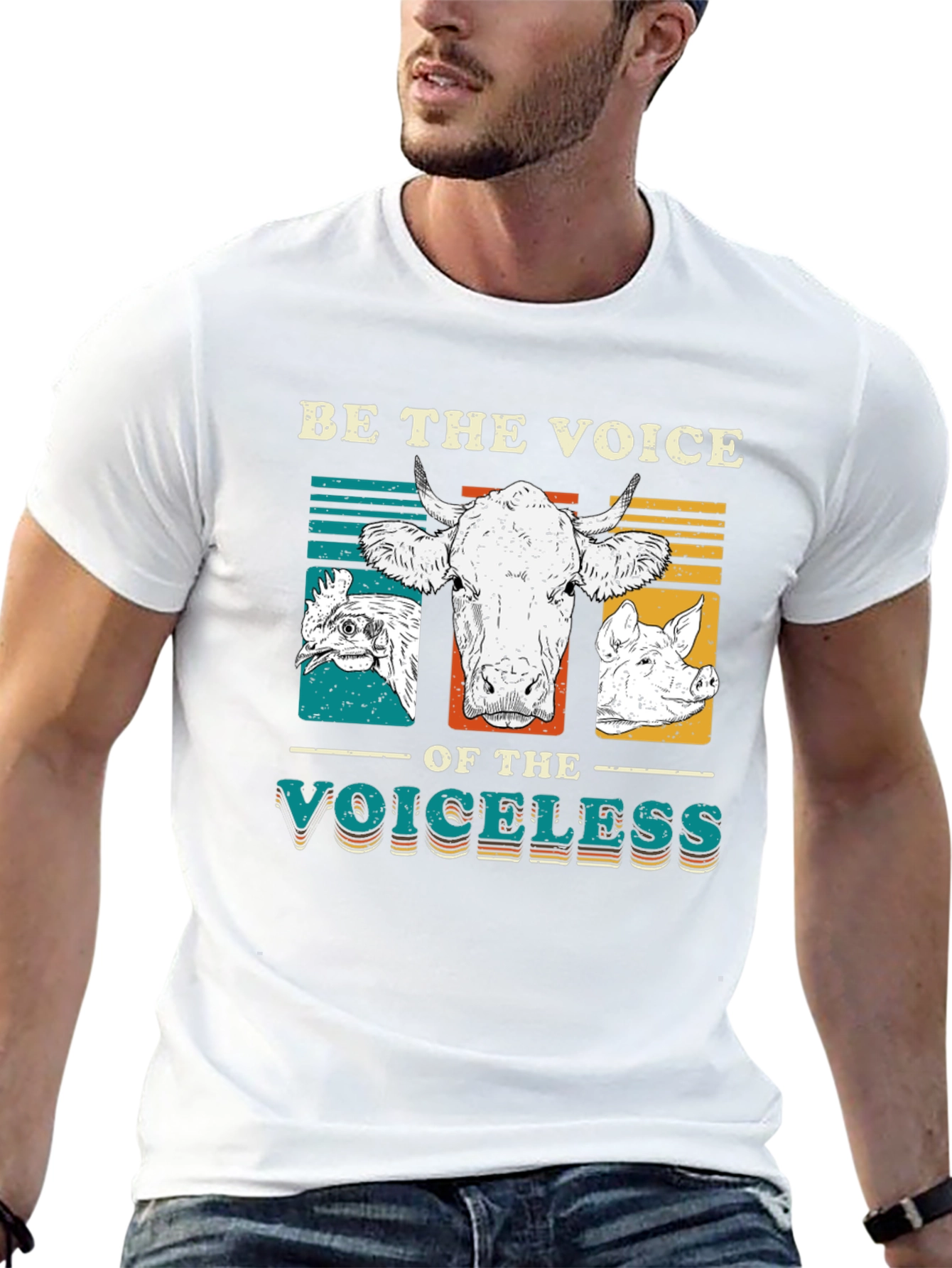 Be the Voice T-Shirt - Vegan Animal Rights Tee