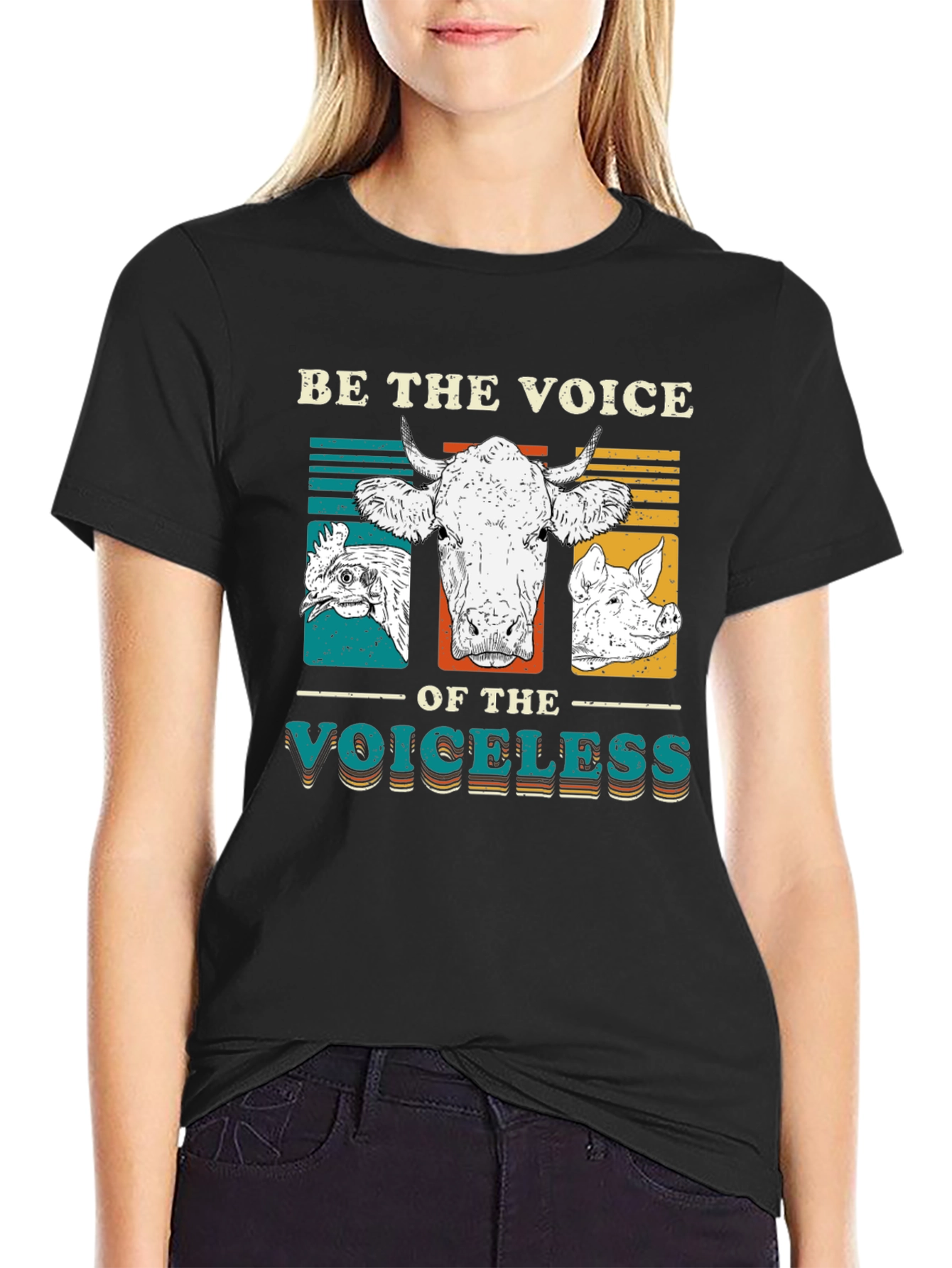 Be the Voice T-Shirt - Vegan Animal Rights Tee